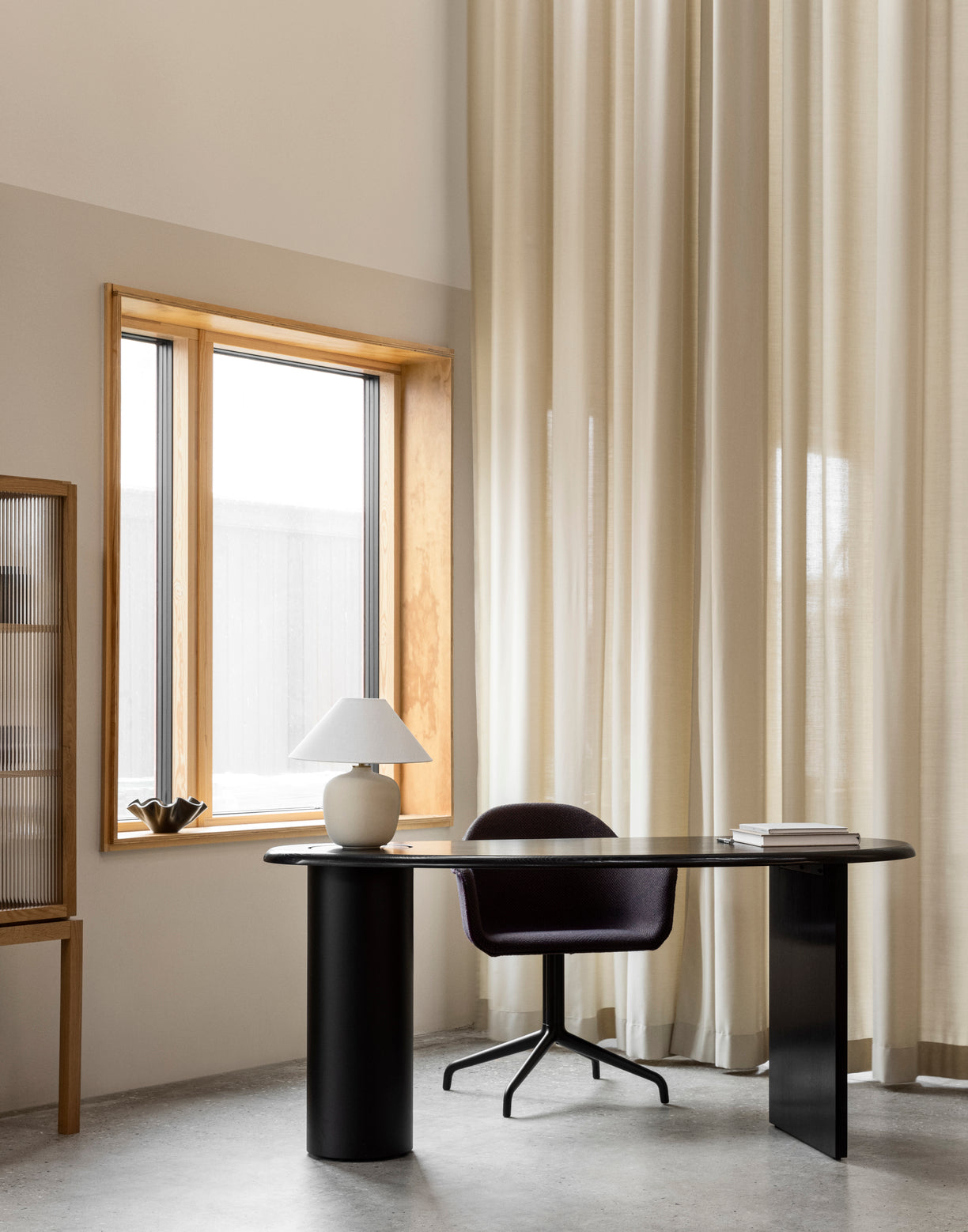 ECLIPSE bureau zwart eikenhout