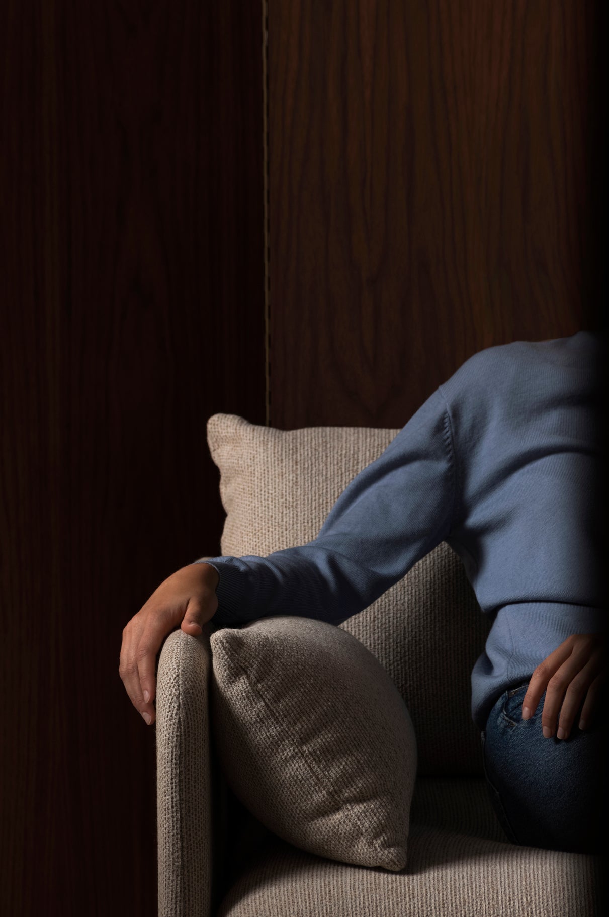 OFFSET mustard armchair