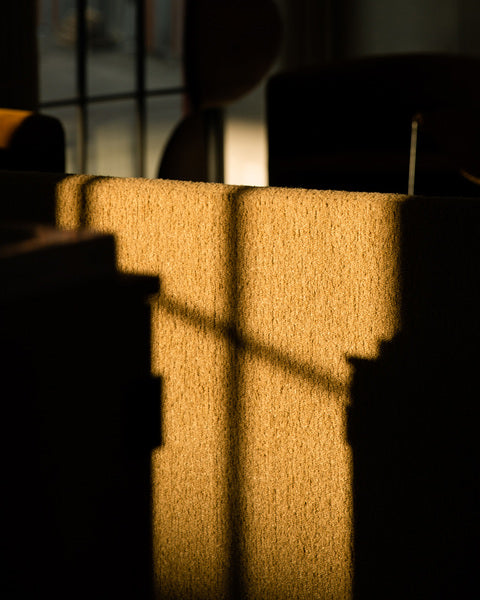 OFFSET mustard armchair