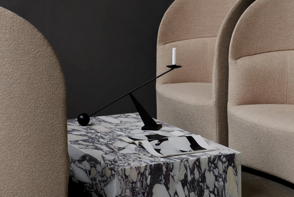 Sofa mit hohem Rücken TEAROOM braun