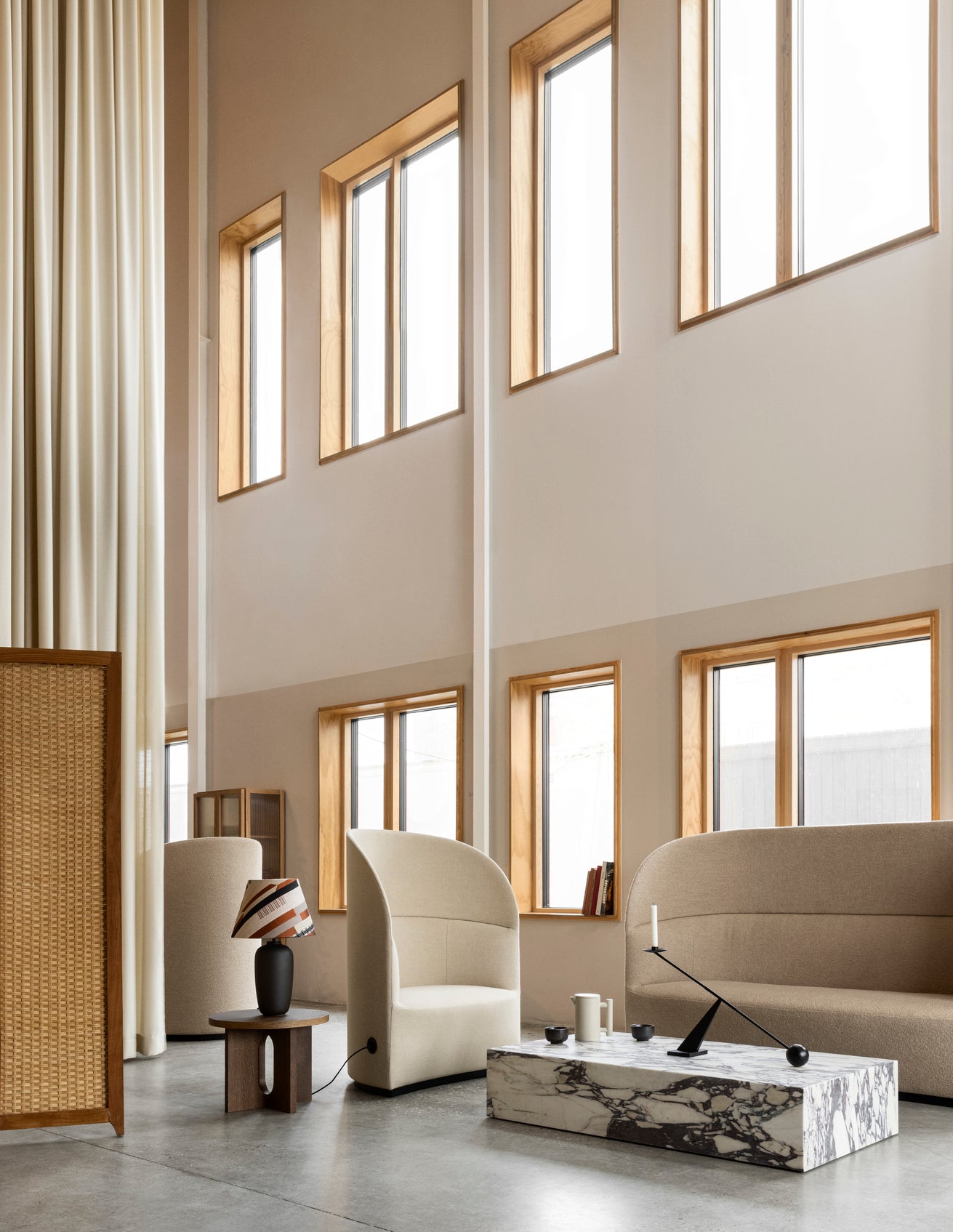 Couchtisch PLINTH GRAND brauner Marmor