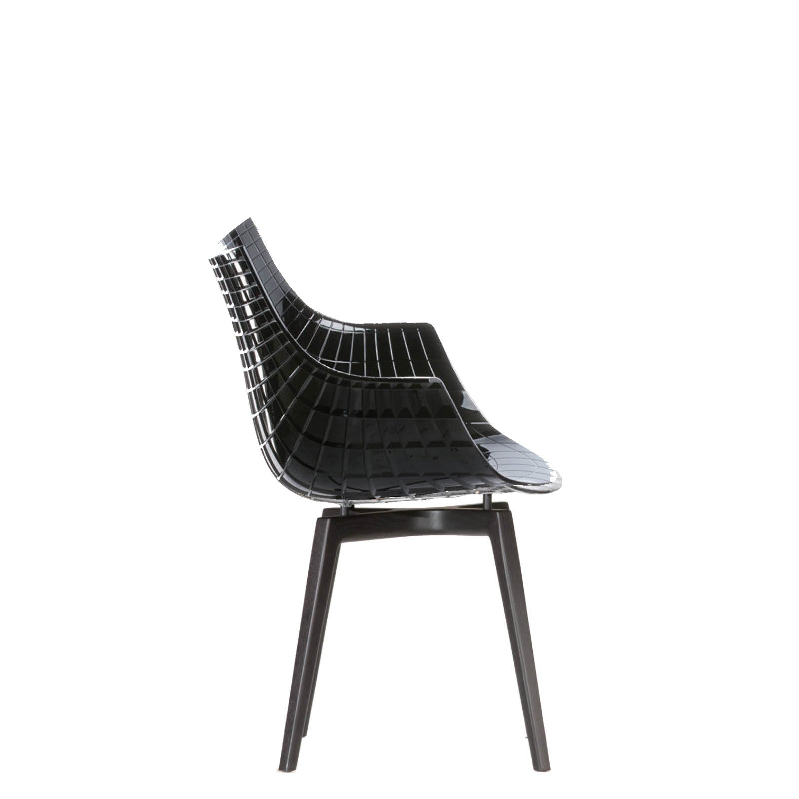 Black Meridiana chair with black ash base