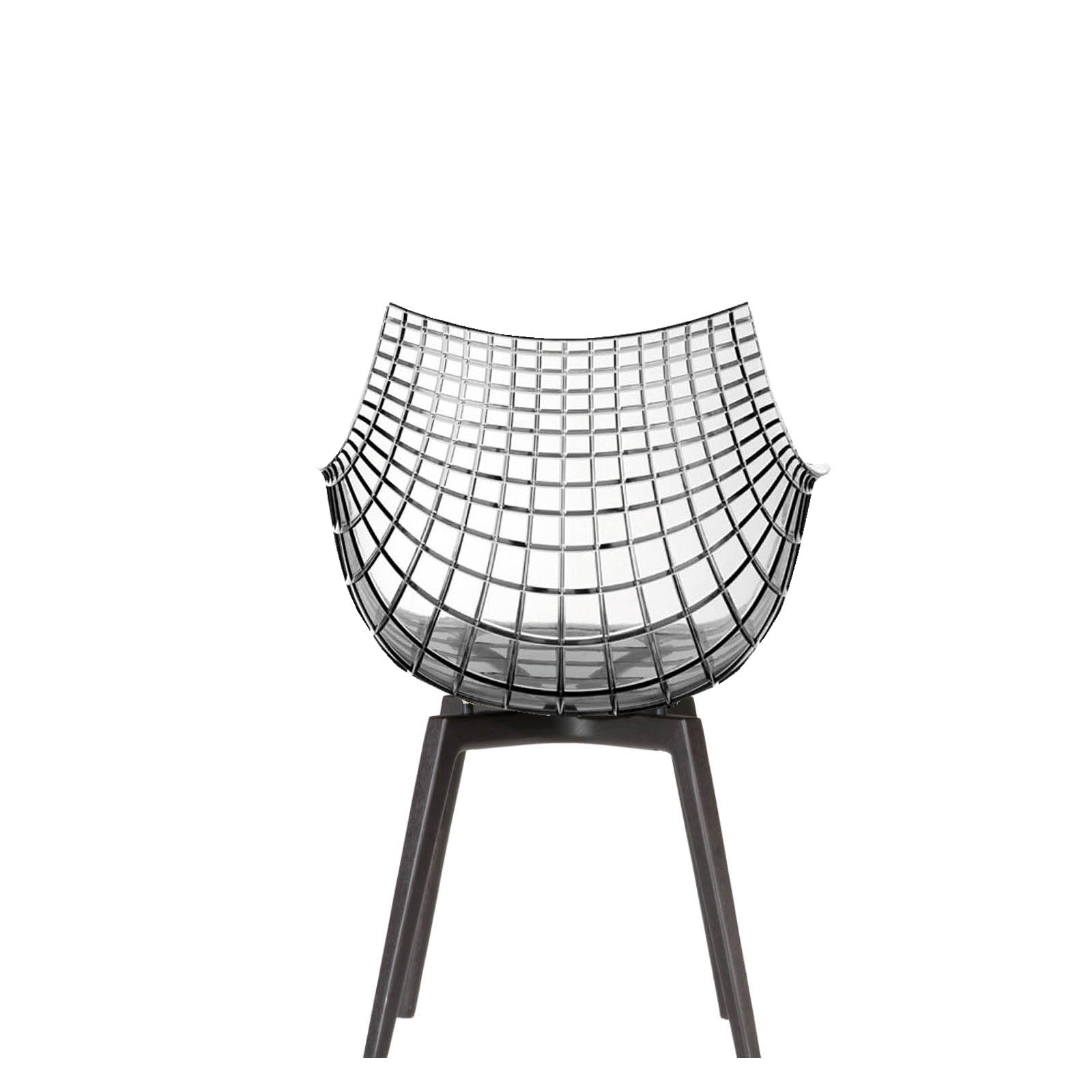 Meridiana -Stuhl mit schwarzer Asche Basis geraucht