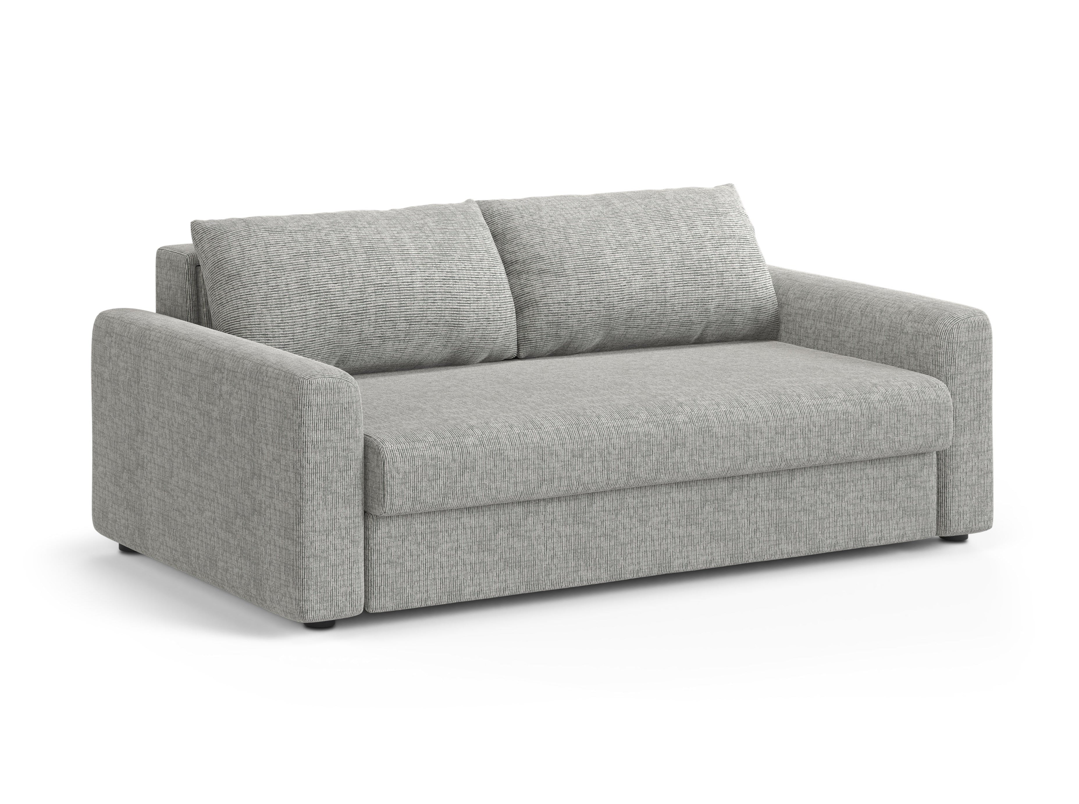 Sofa 3-Sitzer mit Schlaf-Funktion DAVID warmes graues Melange