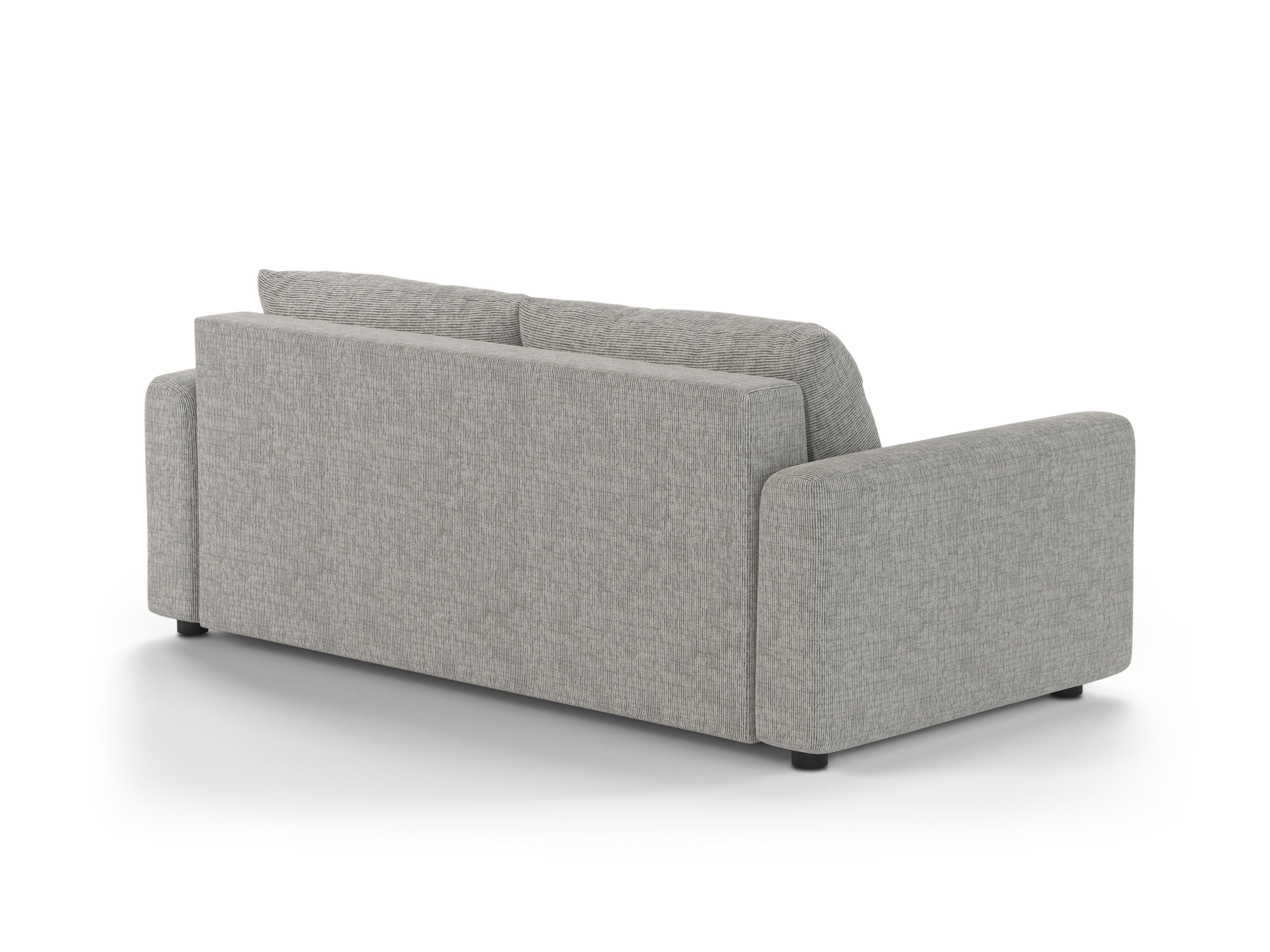 Sofa 3-Sitzer mit Schlaf-Funktion DAVID warmes graues Melange