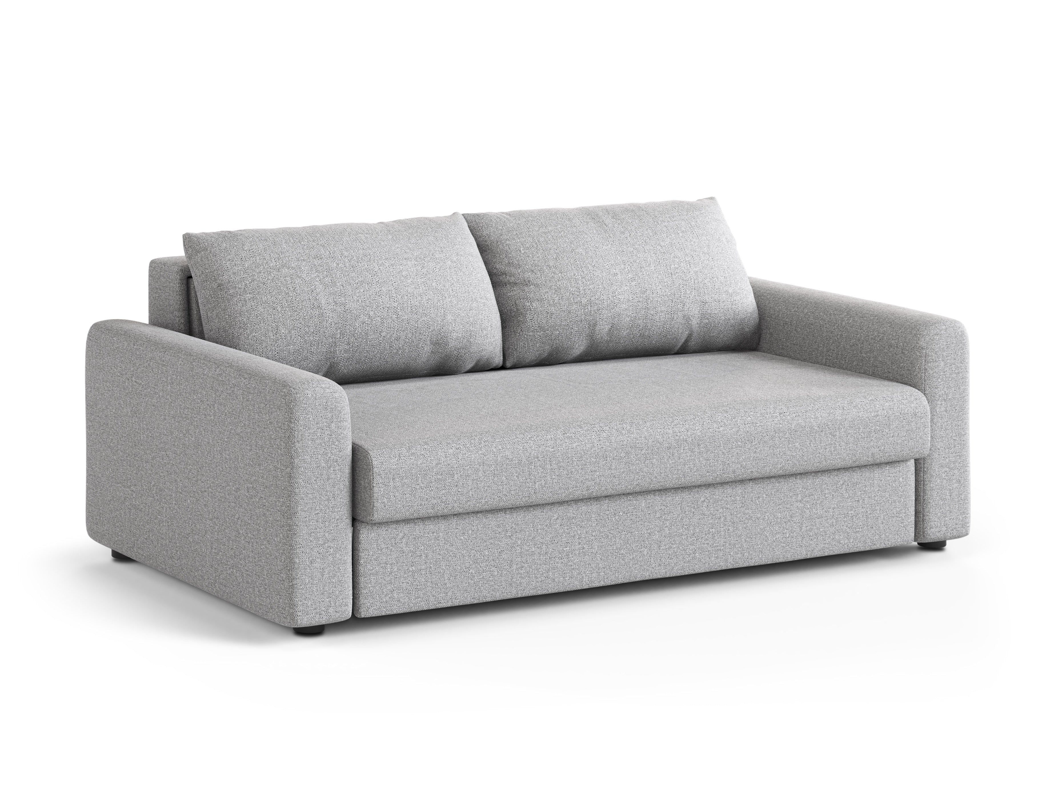 Sofa 3-sitzig mit Schlaffunktion DAVID hellgrau