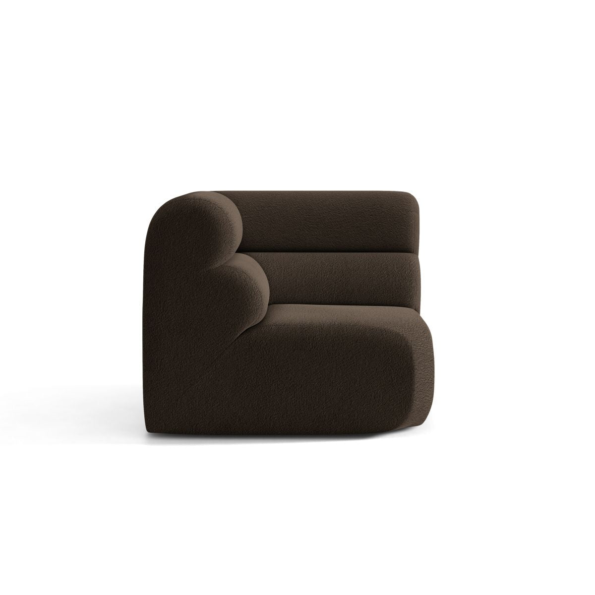 Modulaire bank NEO - bruine boucle hoekmodule