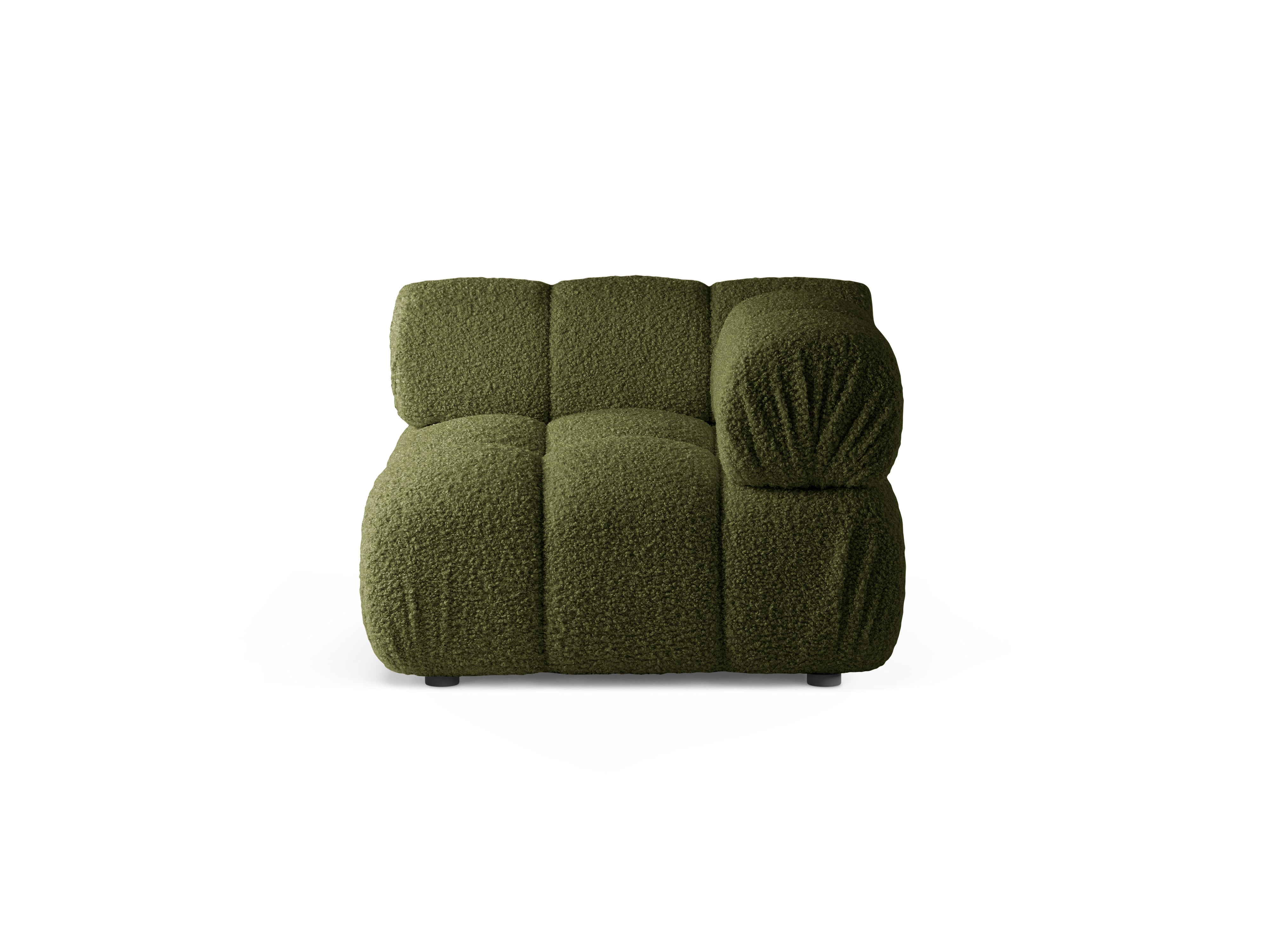 Modulaire bank BELLIS - groene boucle hoekmodule