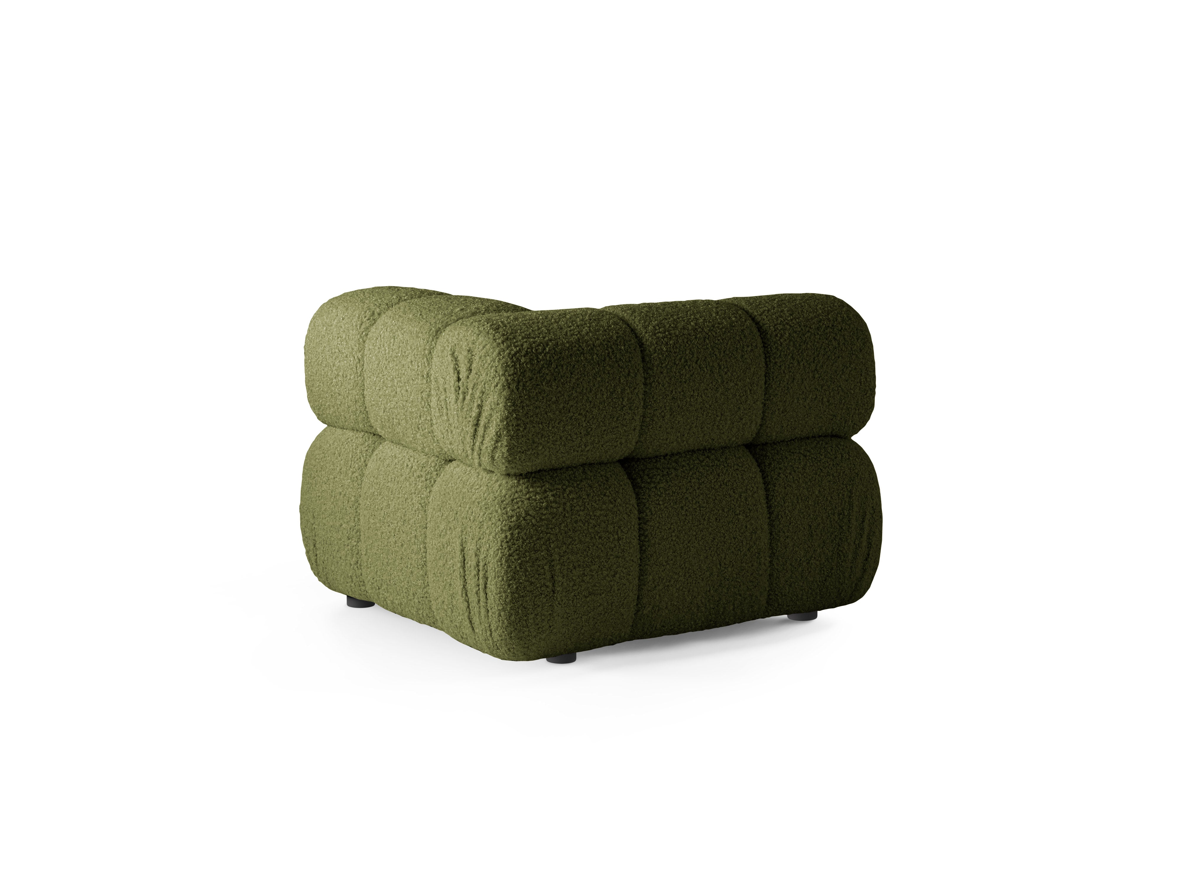 Modulaire bank BELLIS - groene boucle hoekmodule