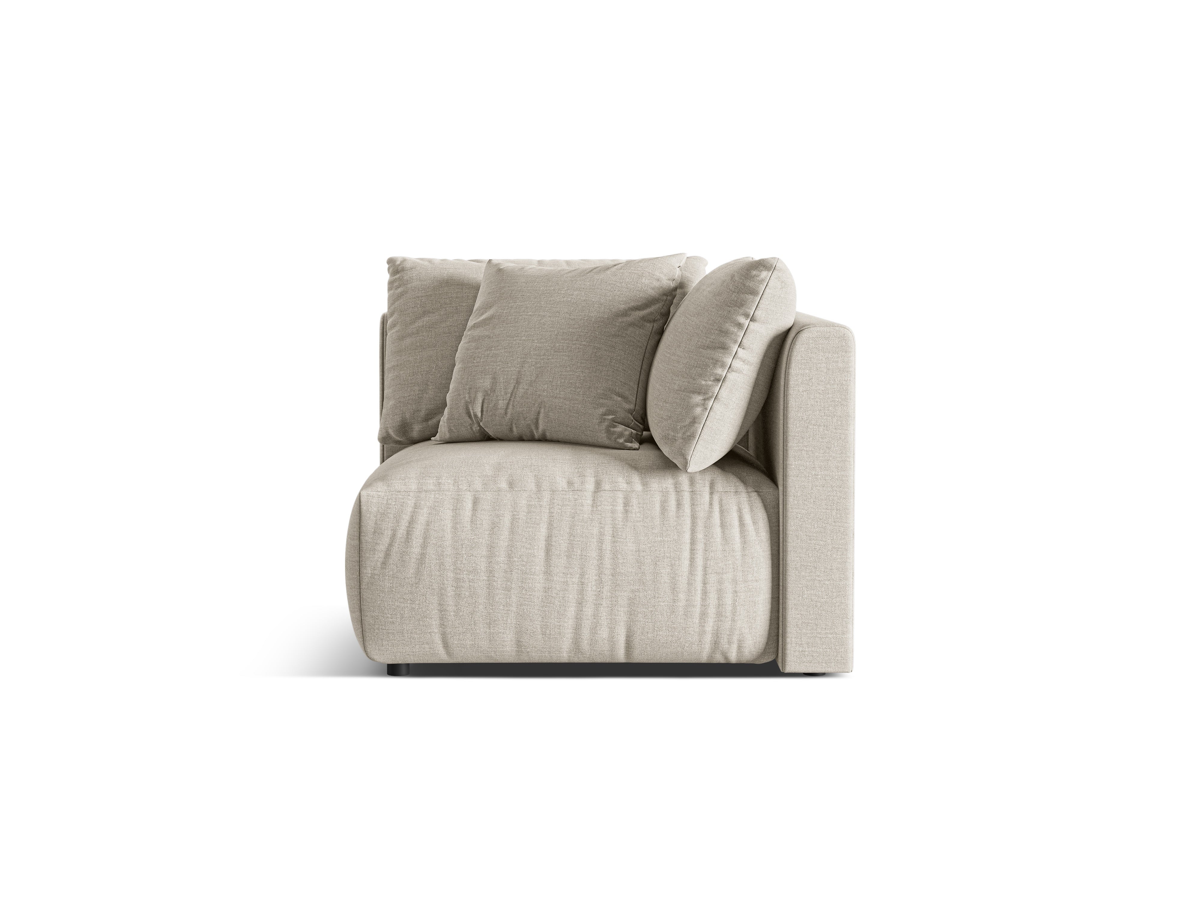CHRIS Modular Sofa - Cream Chenille Corner Element
