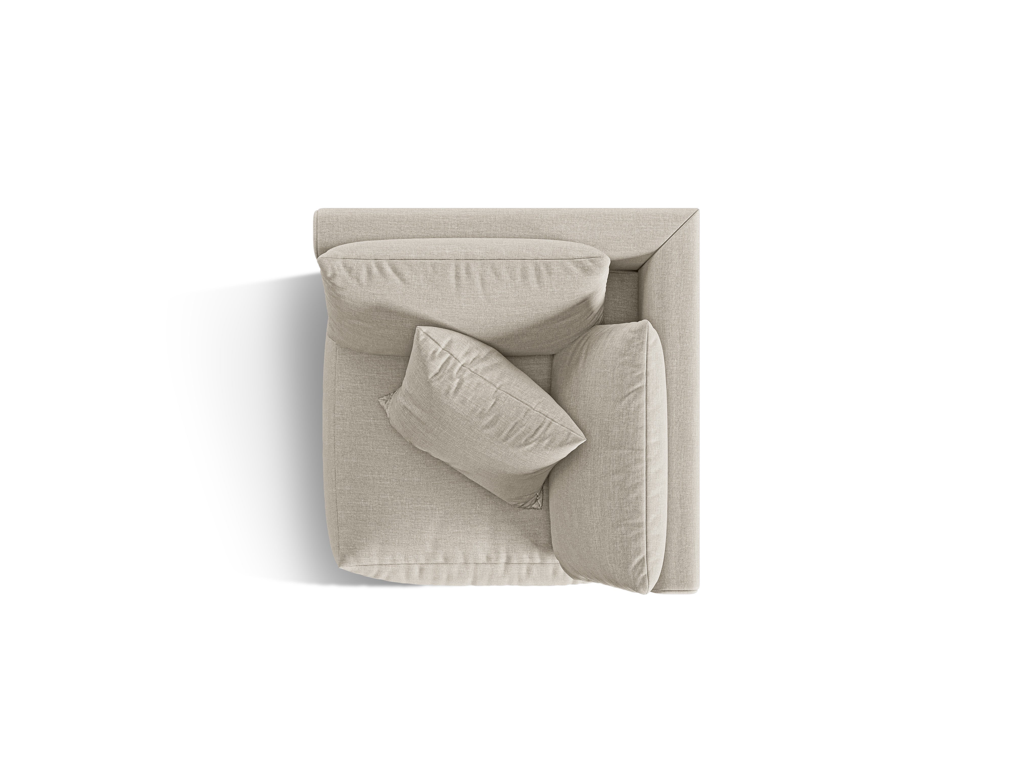 CHRIS Modular Sofa - Cream Chenille Corner Element
