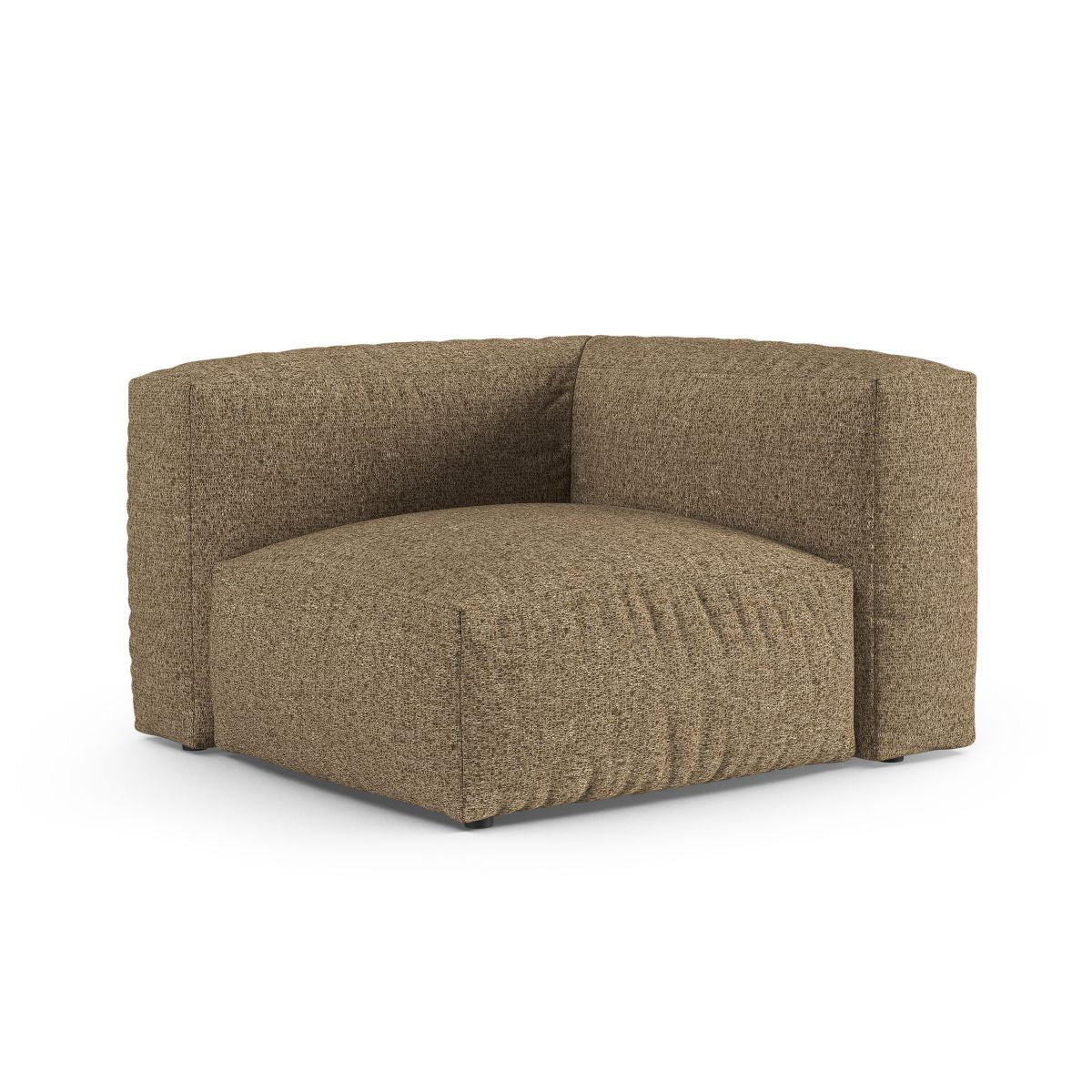 Moduł narożny XL MARTINA cappuccino boucle – ujęcie boczne