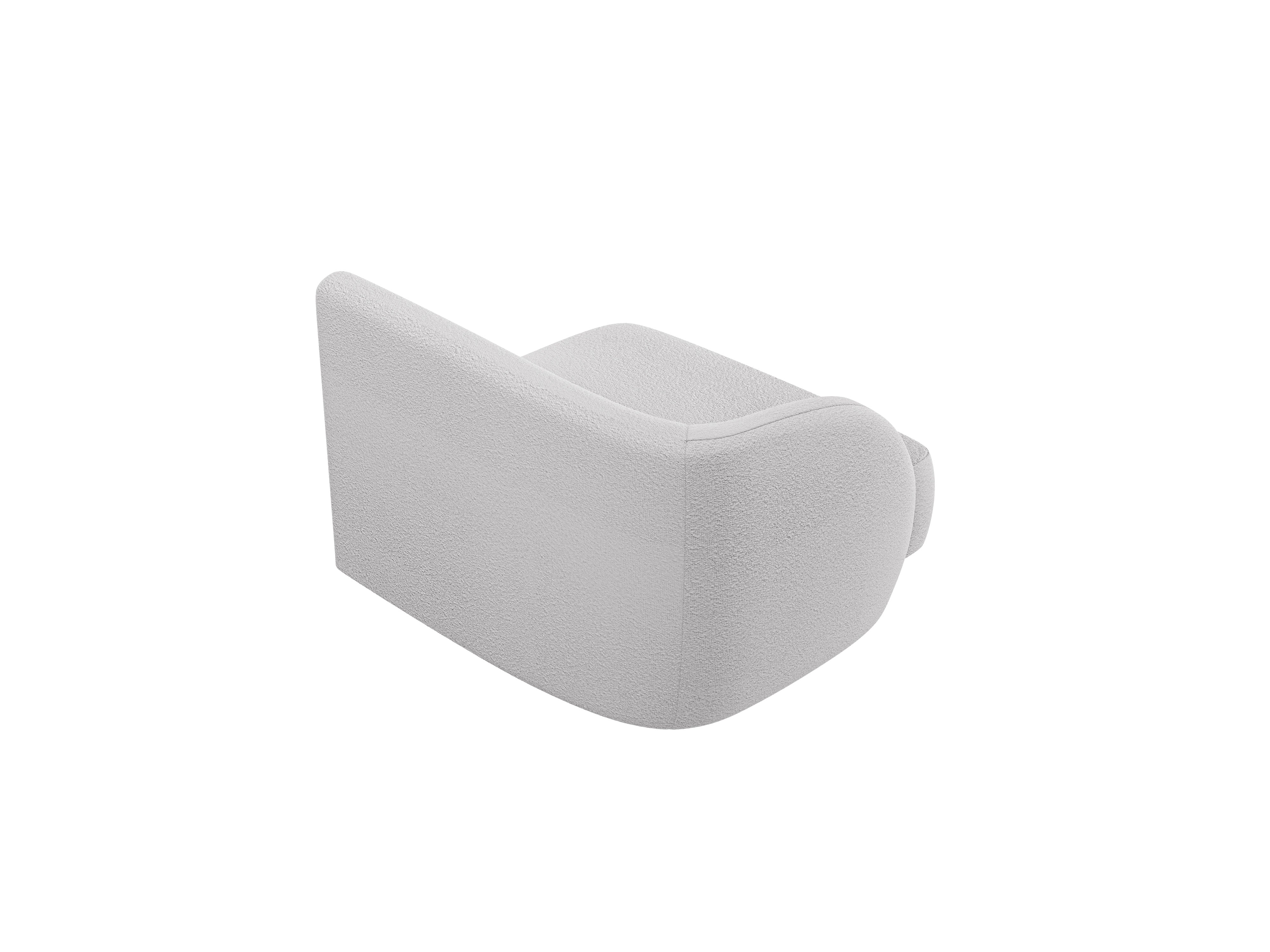 Modulaire bank MILEY - linker module lichtgrijze boucle