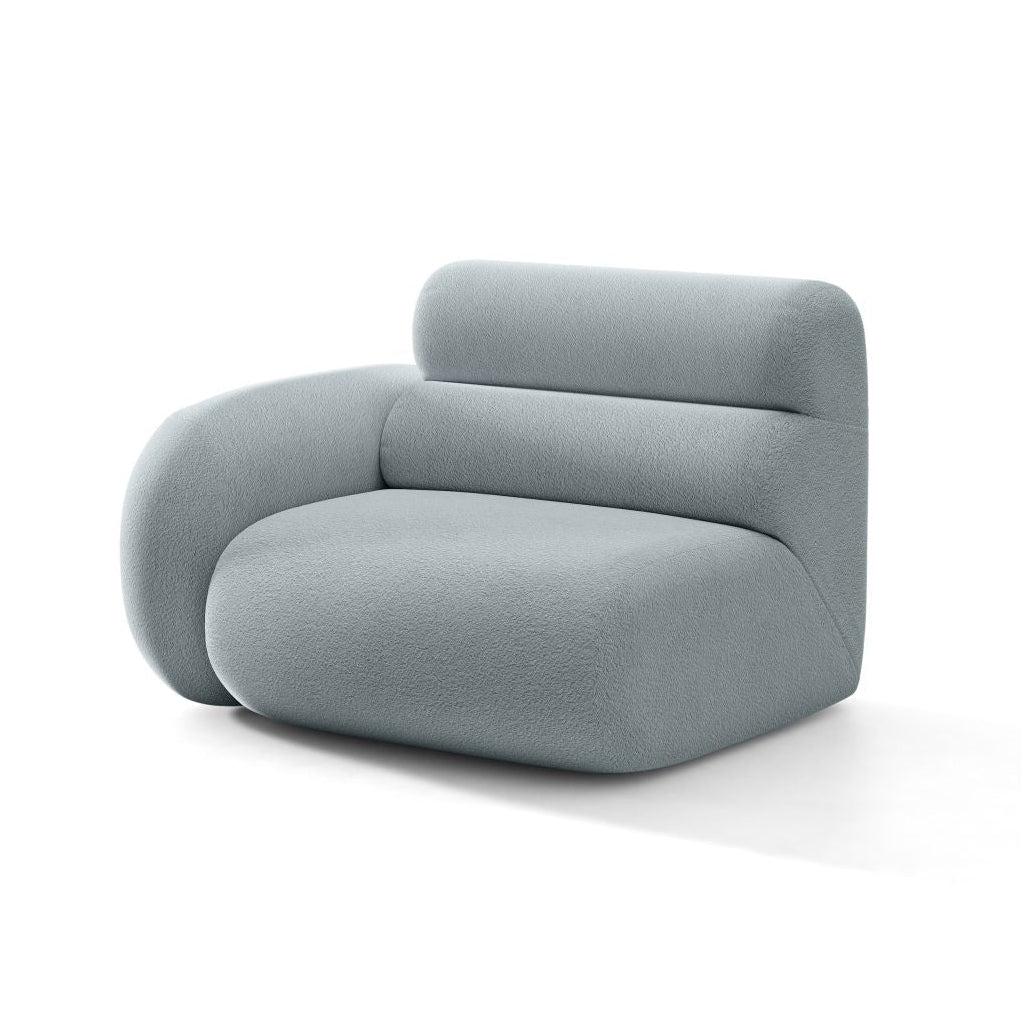 Modulaire bank NEO - linkermodule in blauwe boucle