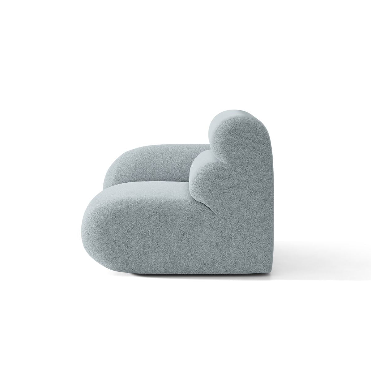 Modulaire bank NEO - linkermodule in blauwe boucle