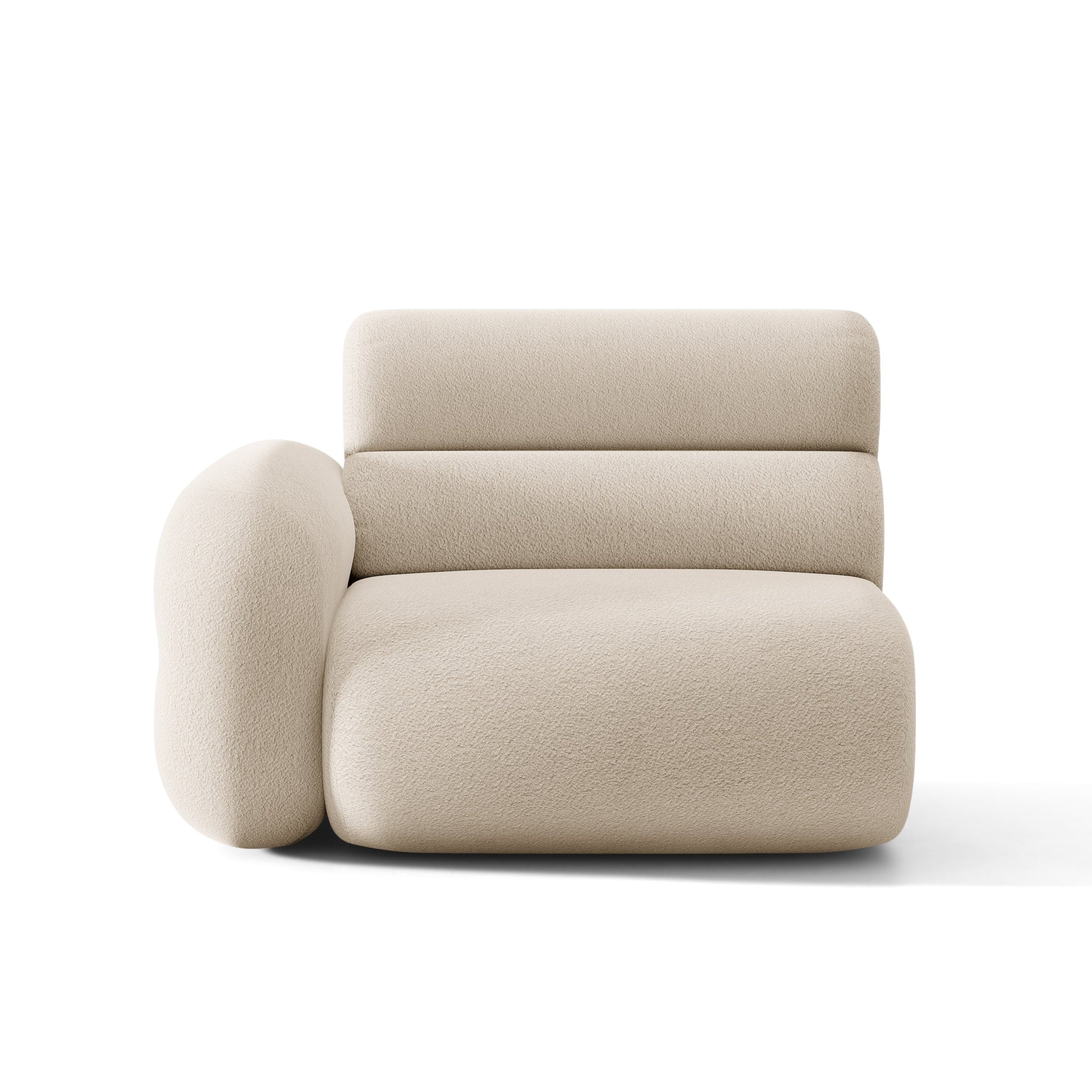 Modulaire bank NEO - linker module in beige bouclé