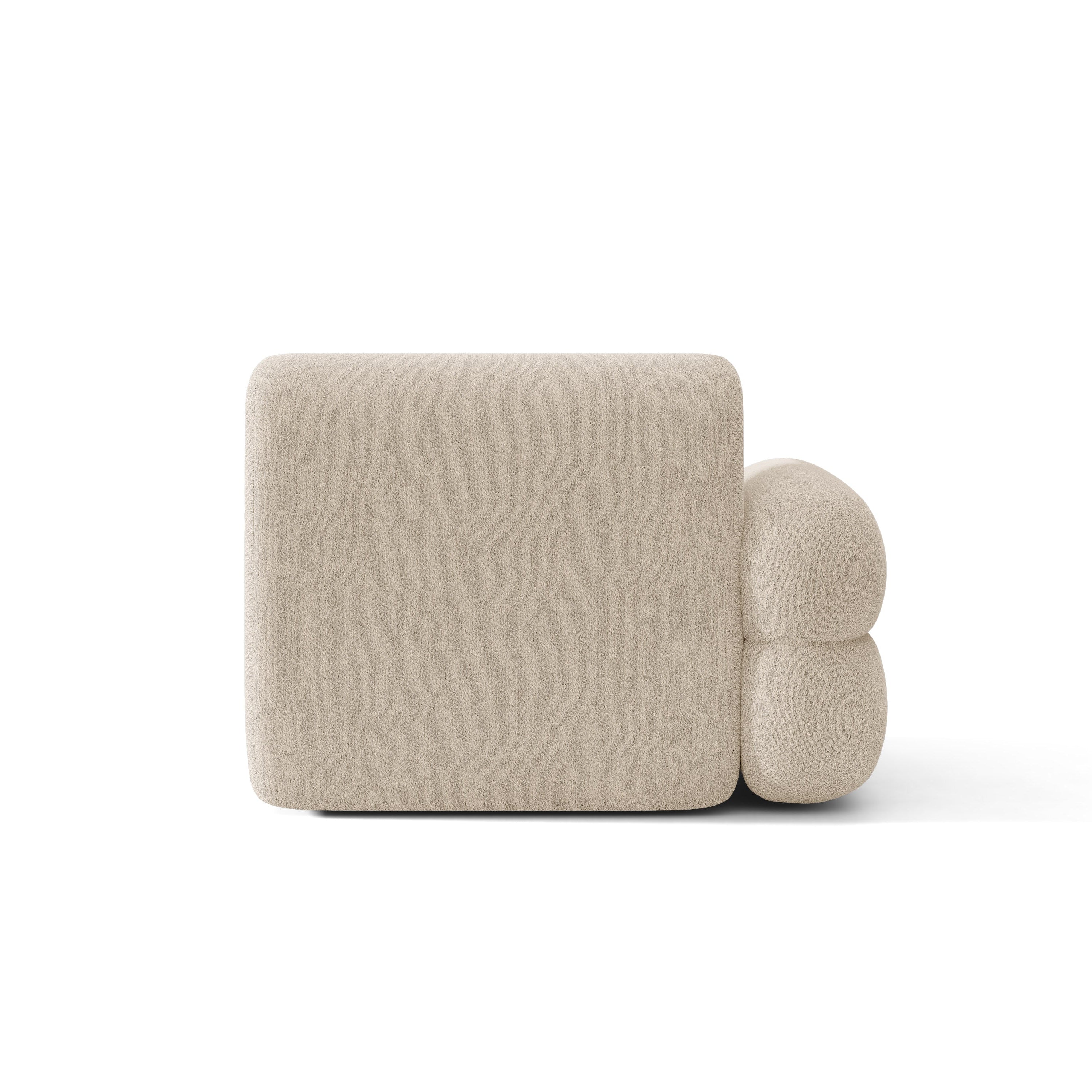 Modulaire bank NEO - linker module in beige bouclé
