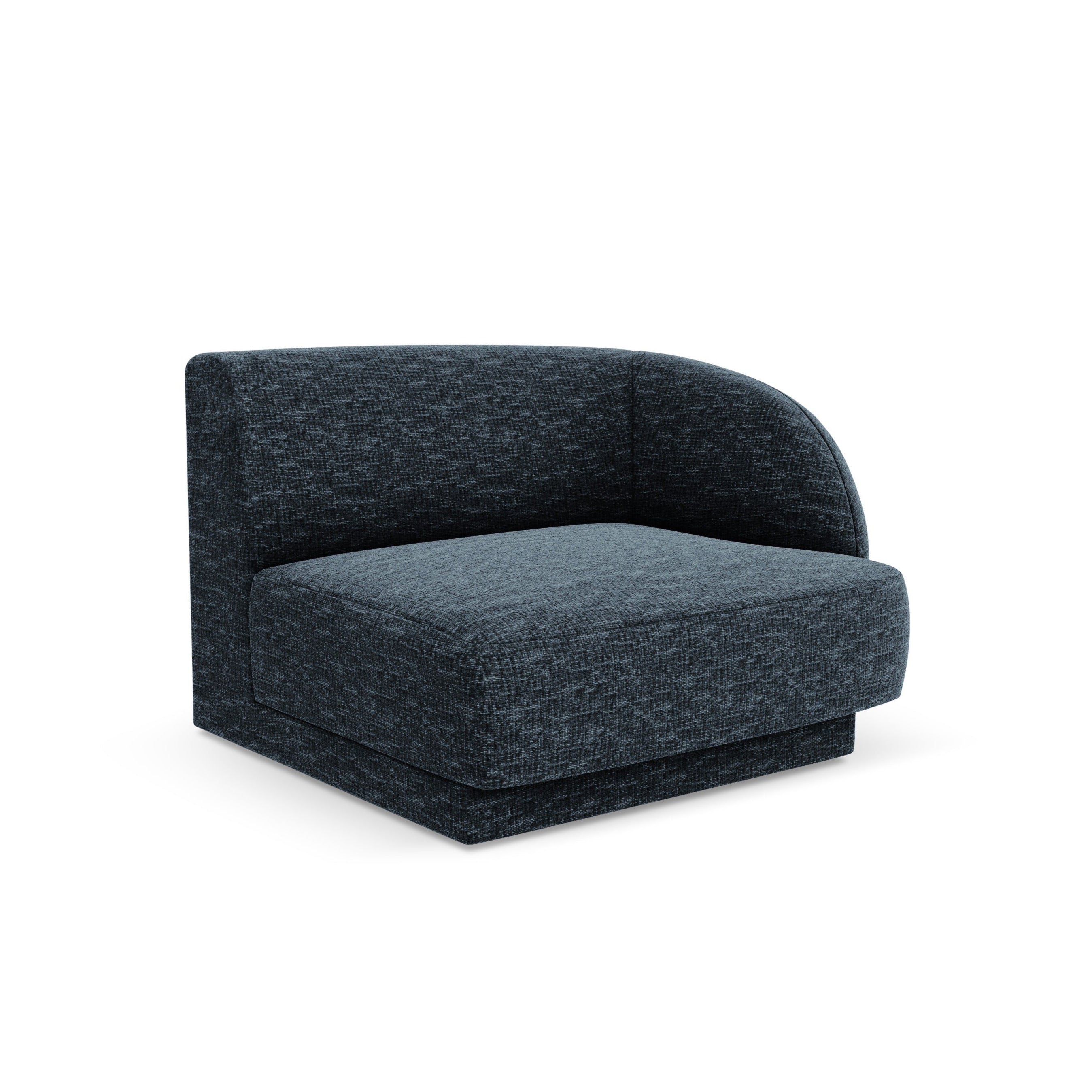 Modular Sofa MILEY - Right Side Module Royal Blue Chenille Silk