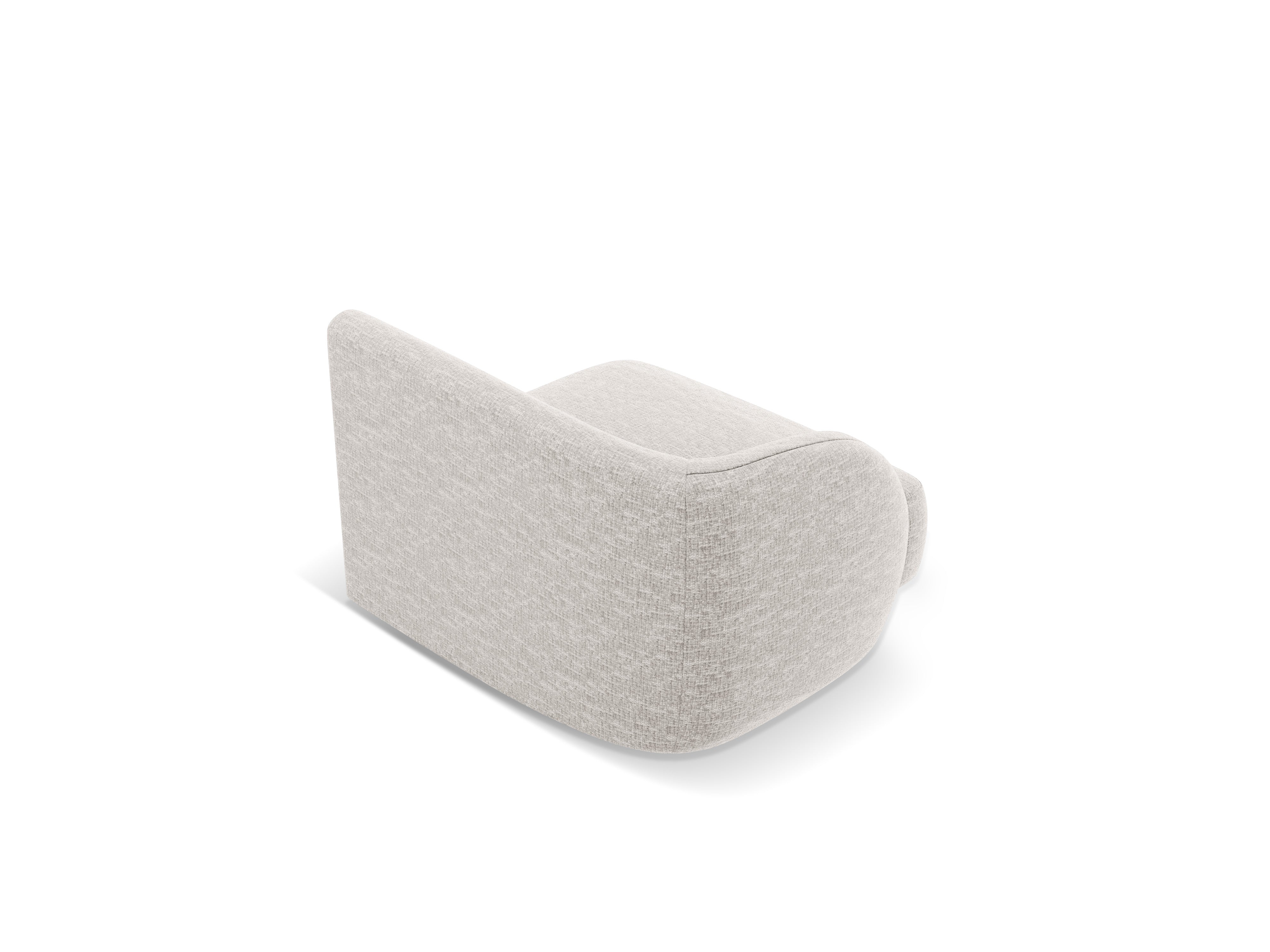 Modulaire bank MILEY - linker module lichtgrijs chenille zijdeachtig