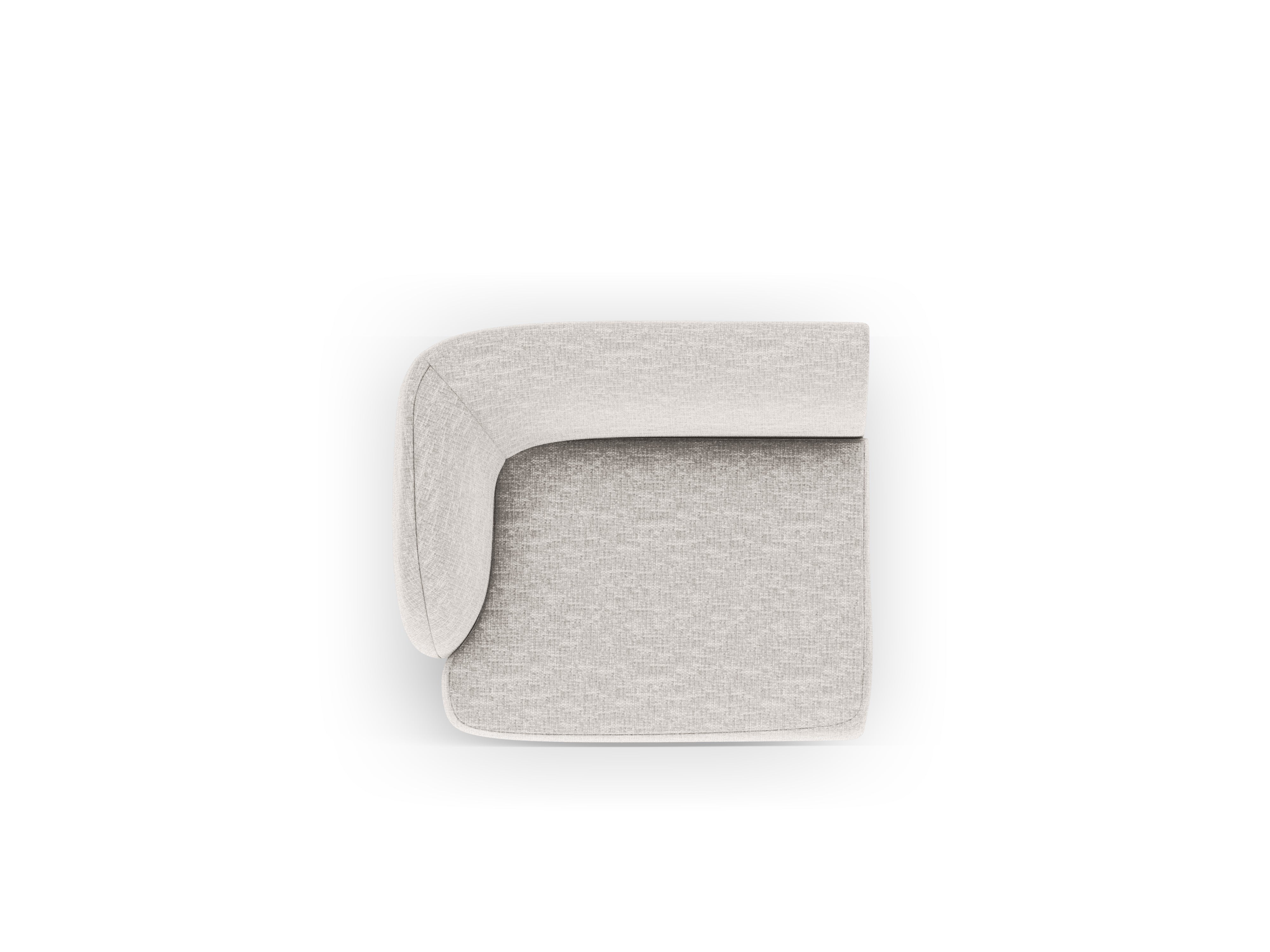 Modulaire bank MILEY - linker module lichtgrijs chenille zijdeachtig