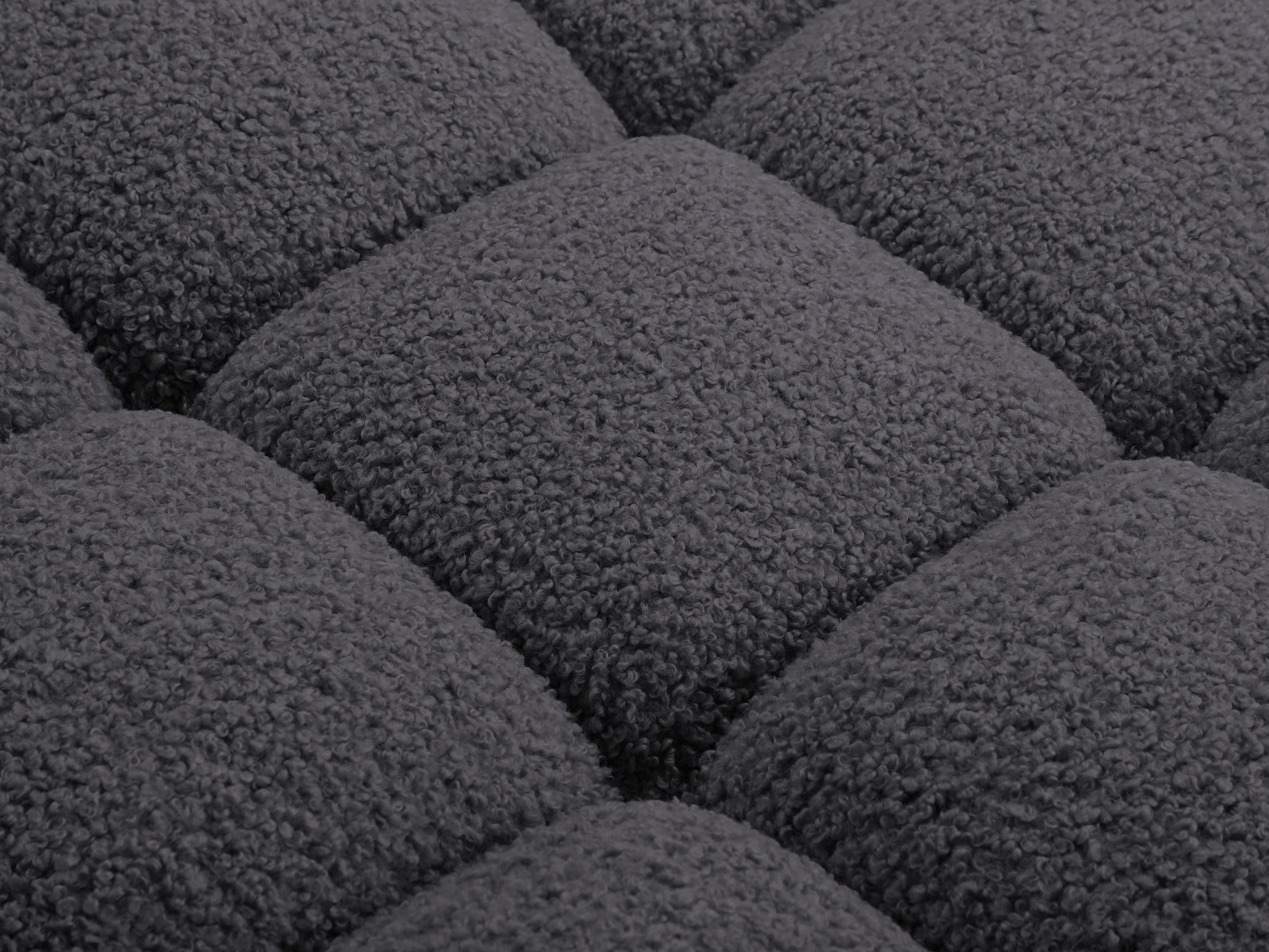 Modulaire bank BELLIS - linker module in grafietkleurige boucle