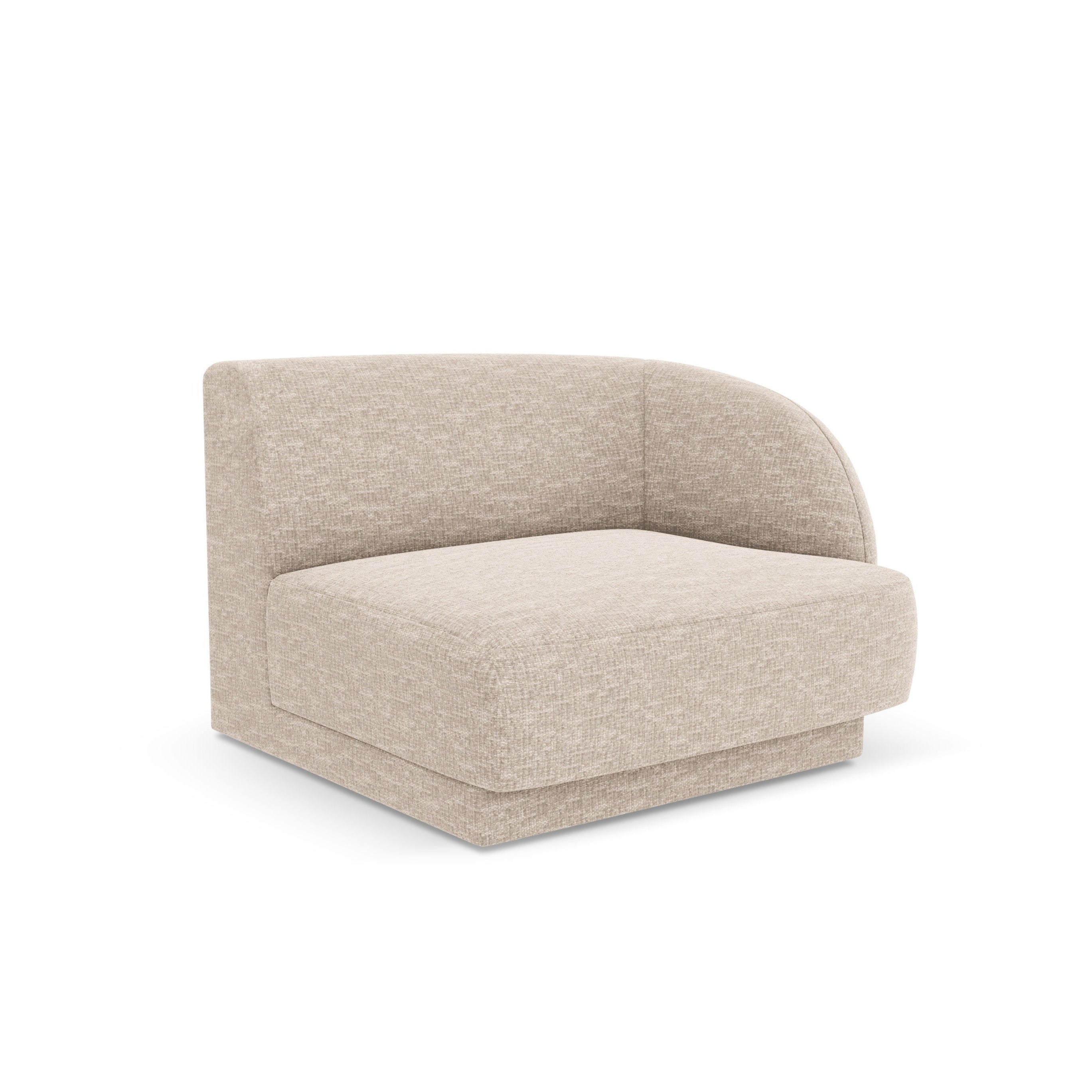 Modulaire bank - rechter module MILEY beige chenille