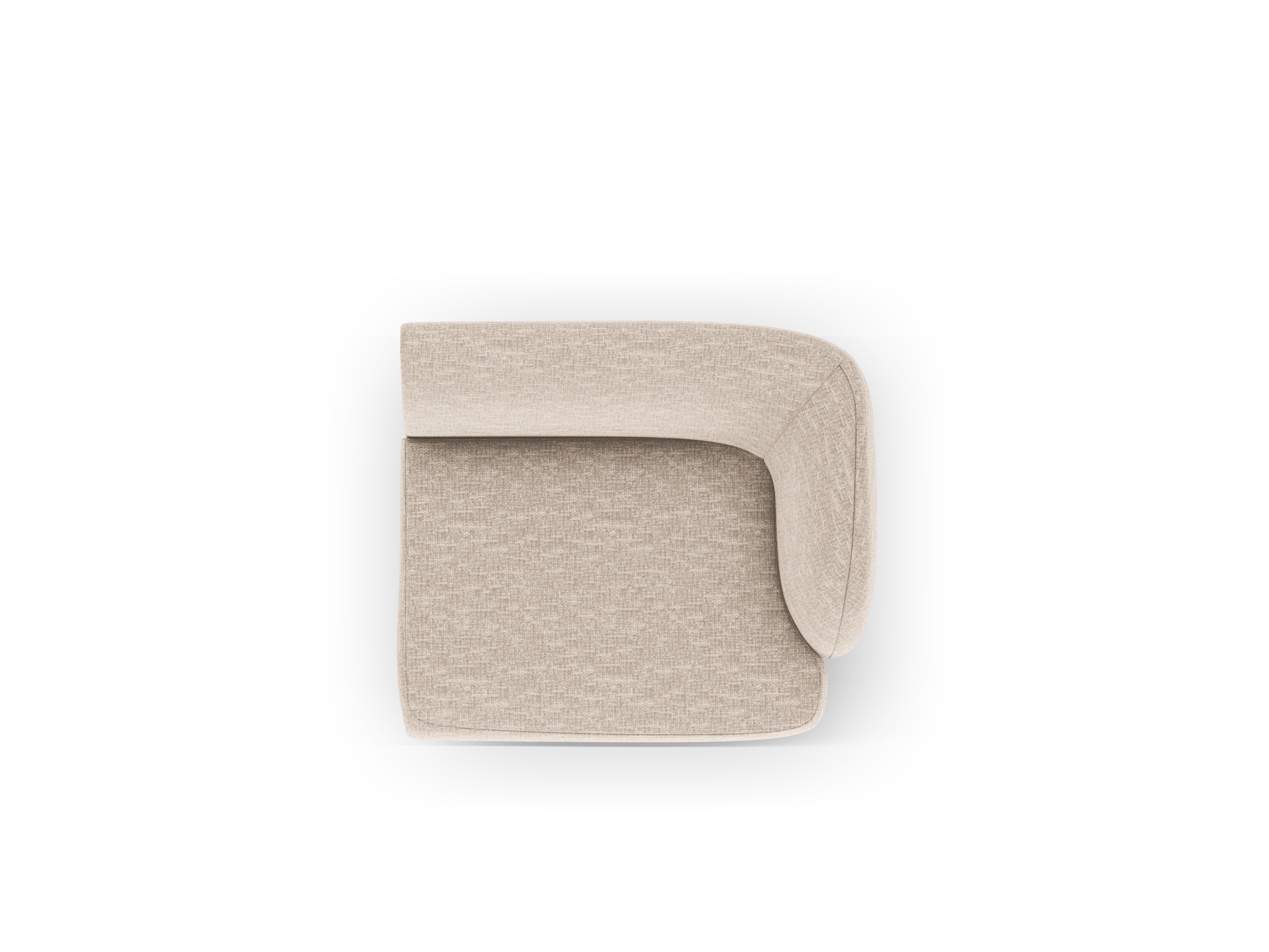 Modulaire bank - rechter module MILEY beige chenille