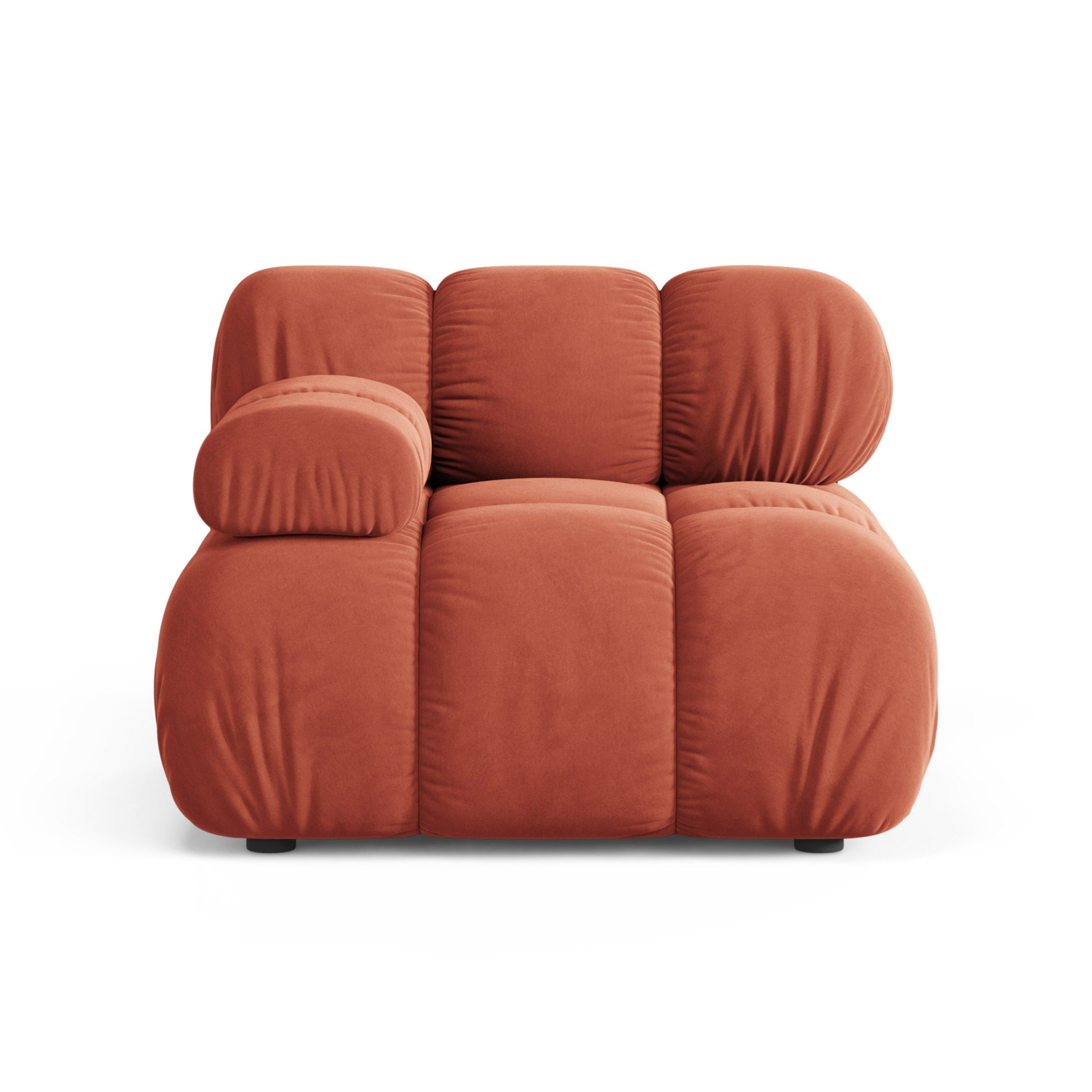 Modulaire bank BELLIS - linker module in koraalvelours
