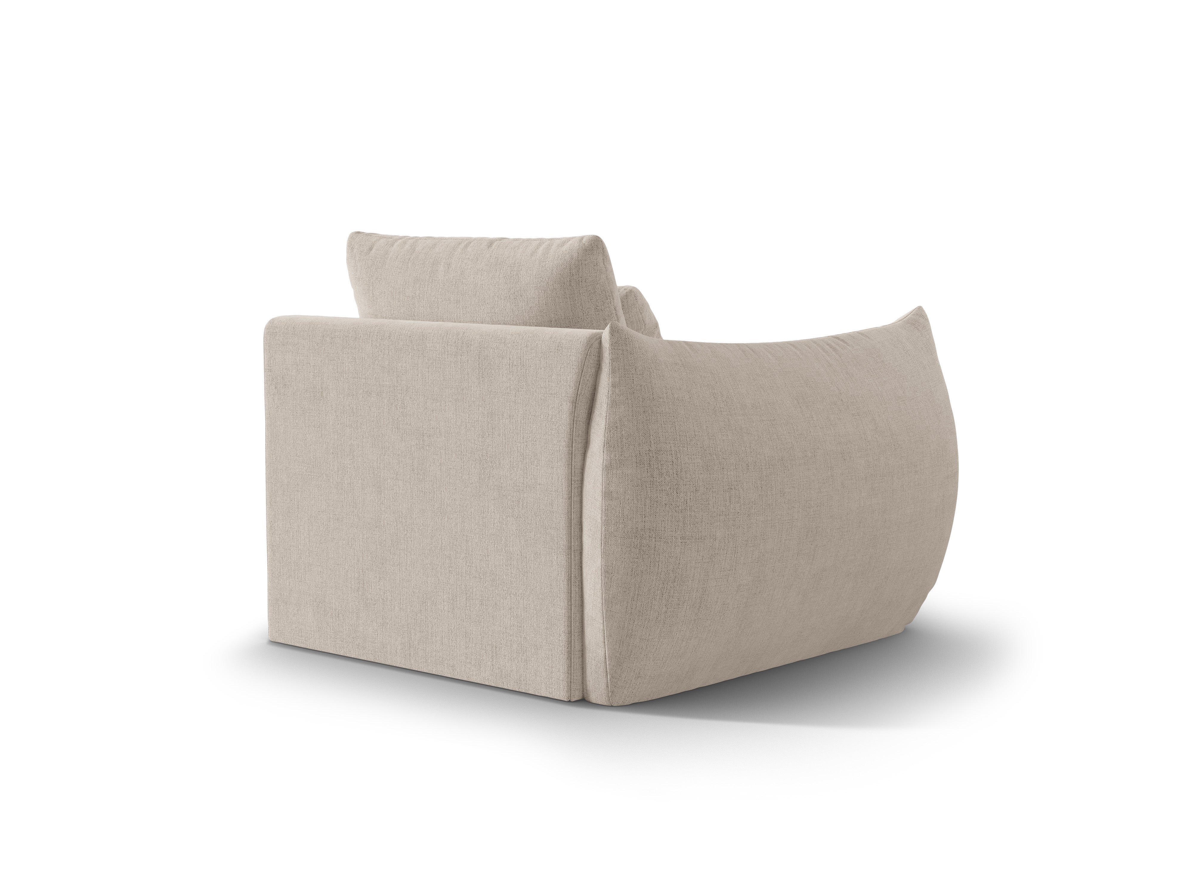 BLOOM modular sofa - left-sided dark beige chenille element