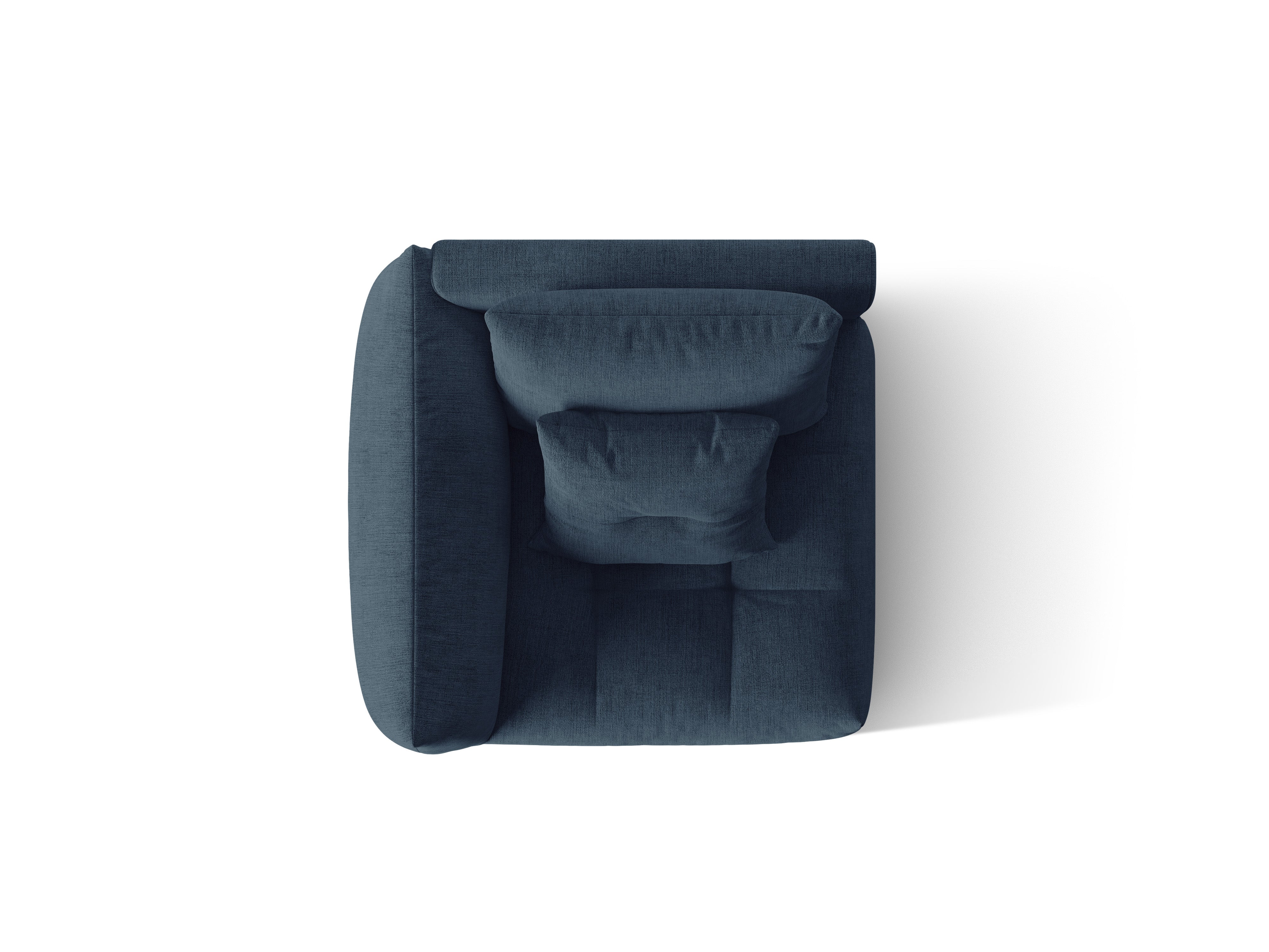 BLOOM modular sofa - left element dark blue chenille
