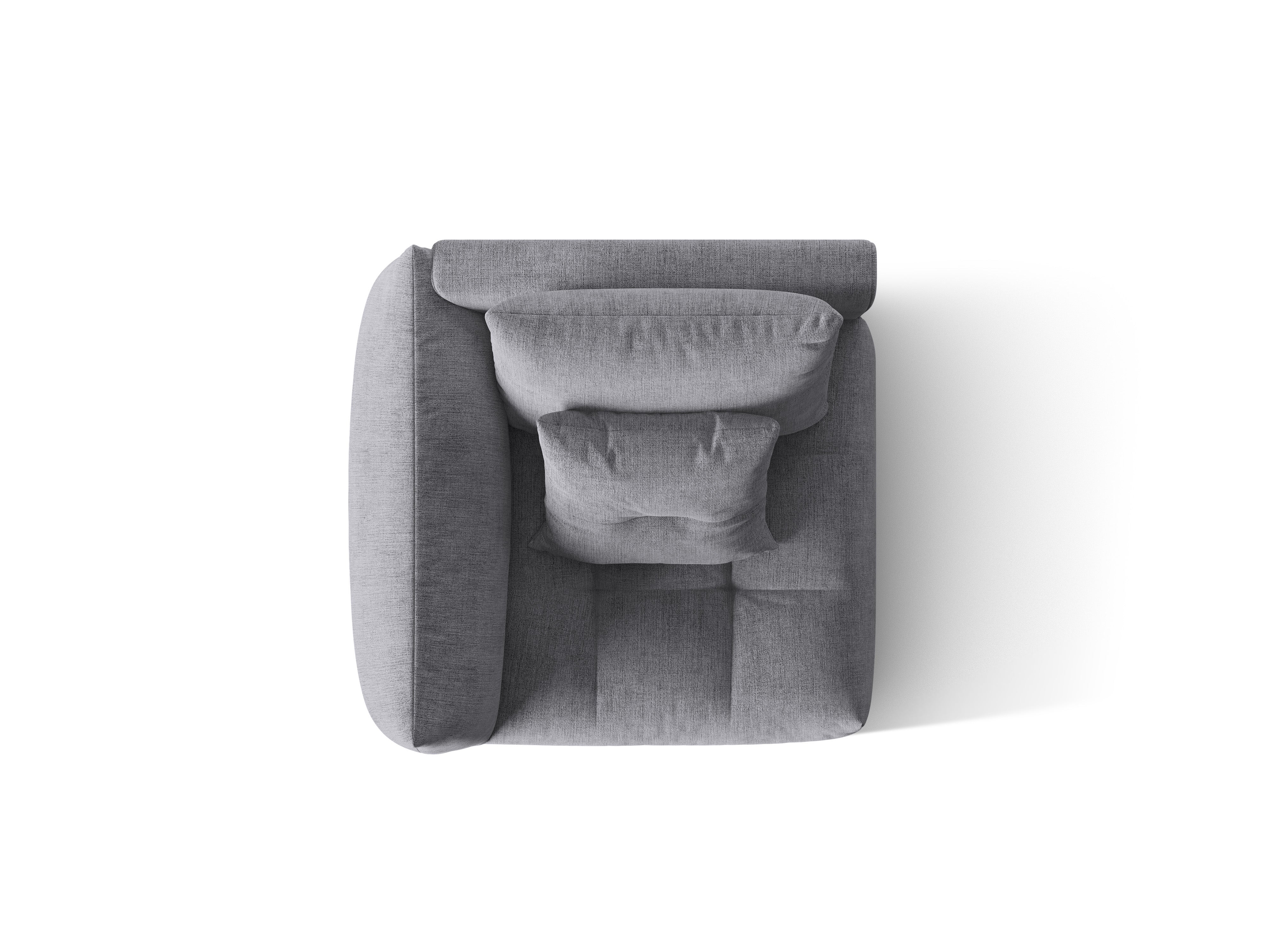 Modulares Sofa BLOOM - linkes Element graues Chenille