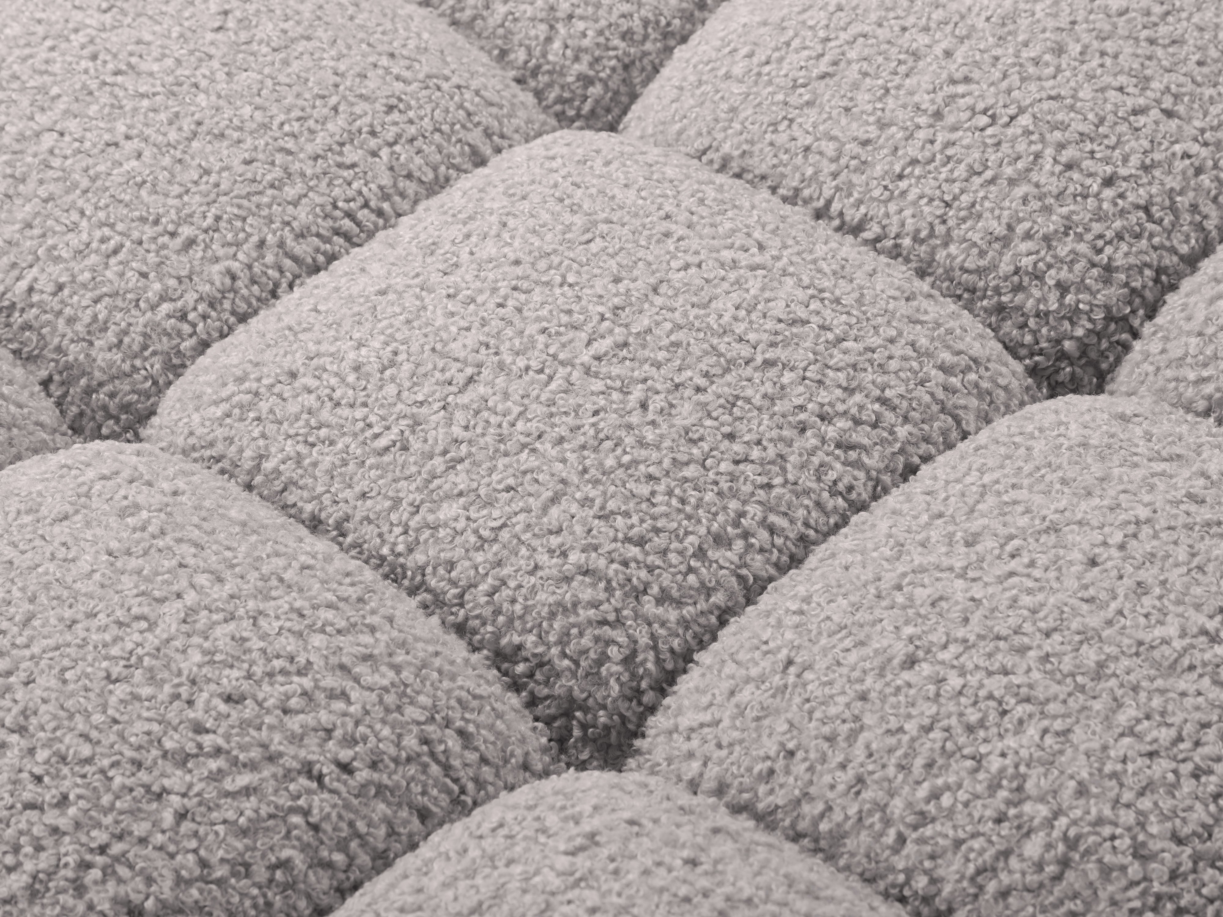 Modulaire bank BELLIS - rechter module grijze boucle