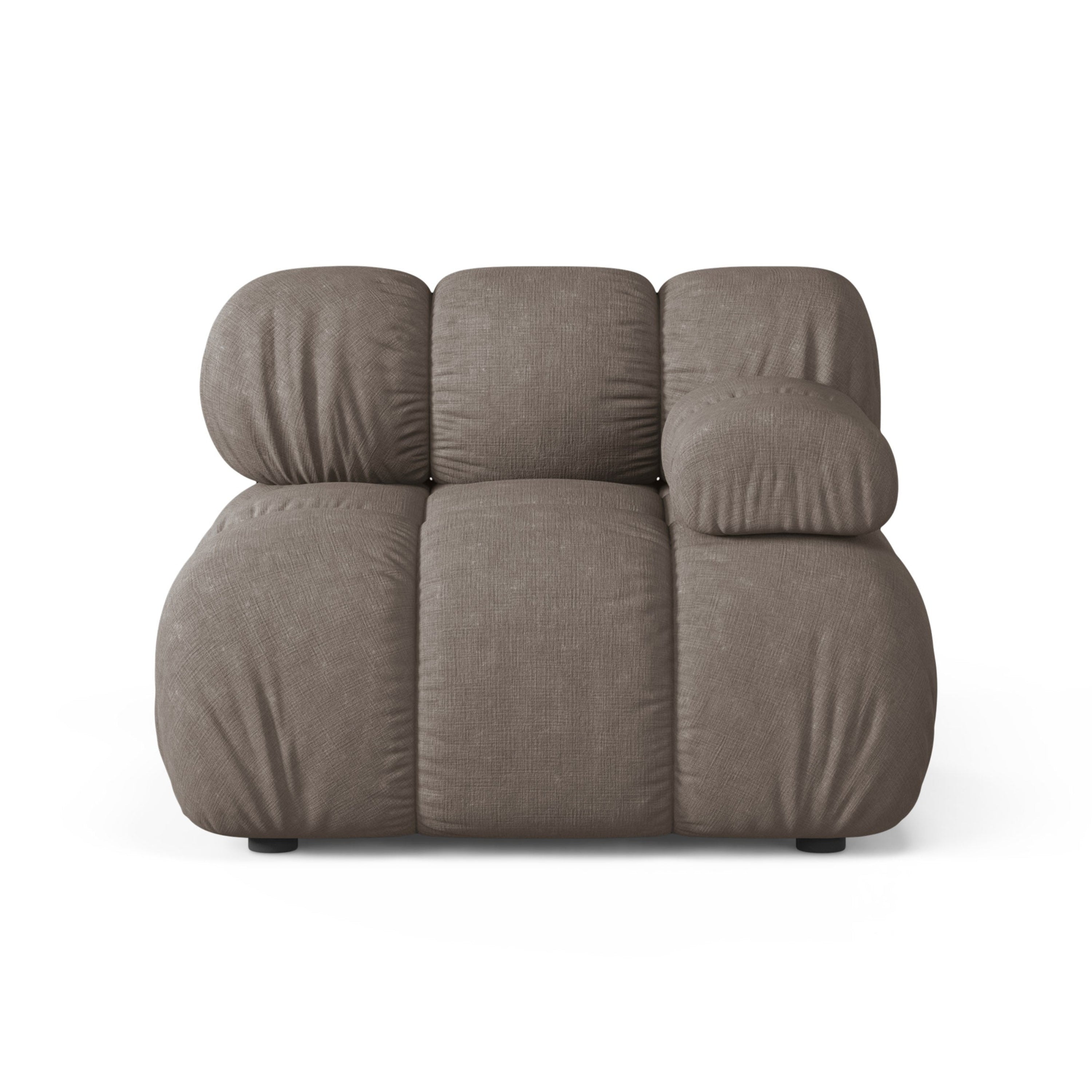 Modulaire bank BELLIS - rechter module donker cappuccino