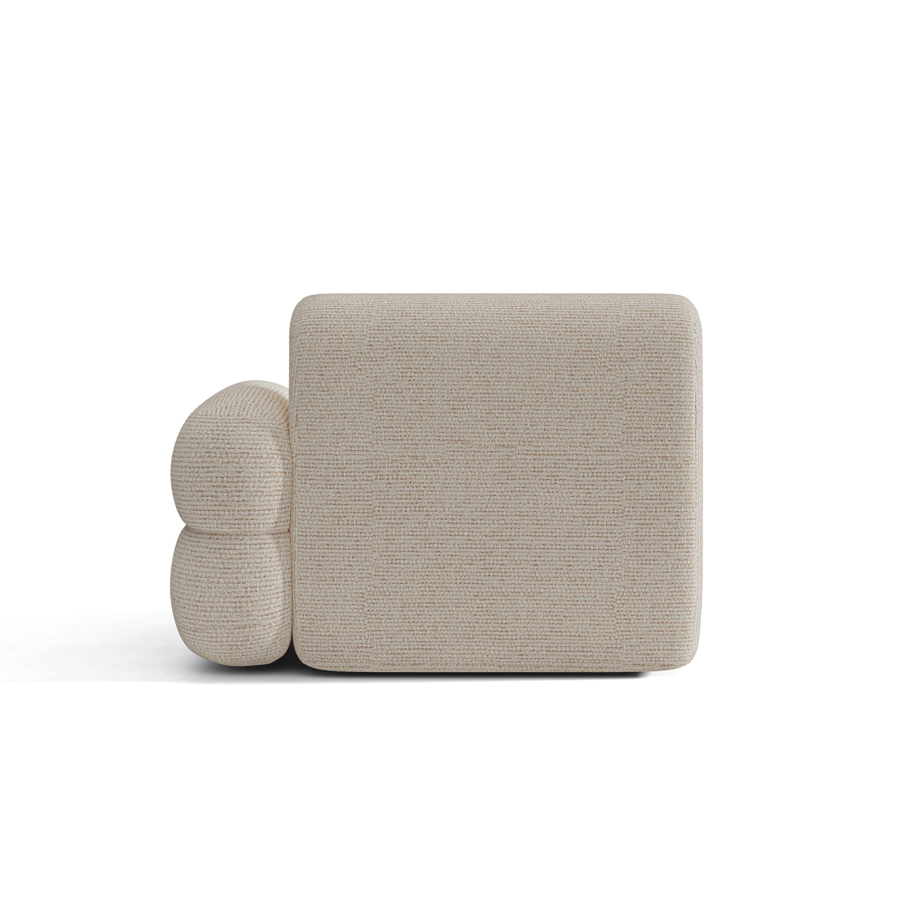 Modulaire bank NEO - rechts module beige melange