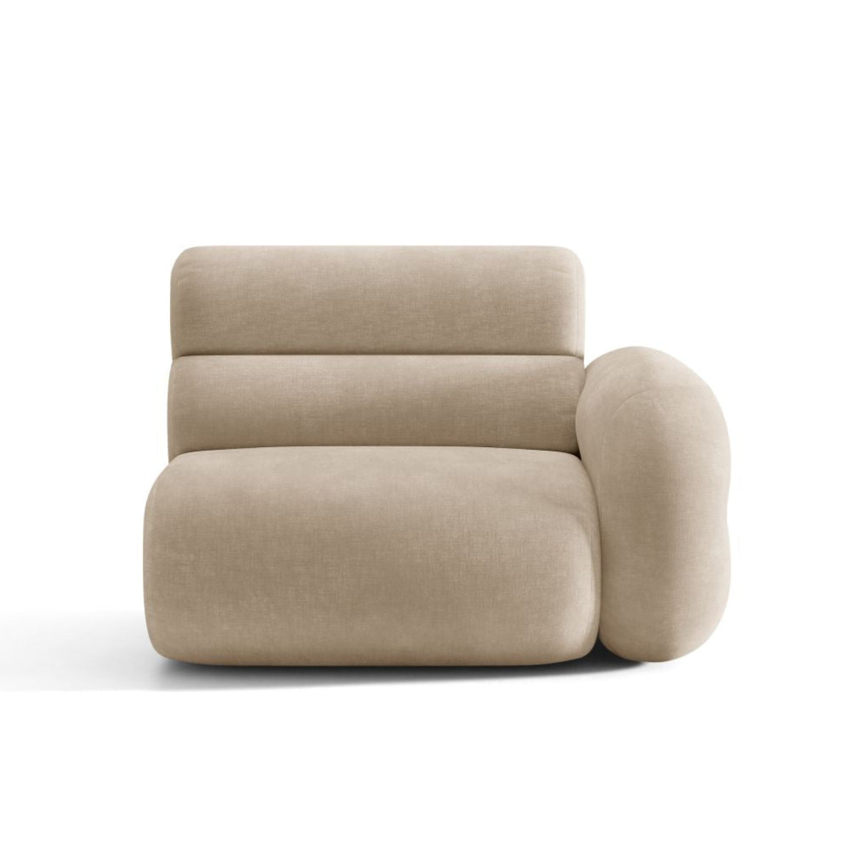 Modulaire bank NEO - rechts module in beige chenille