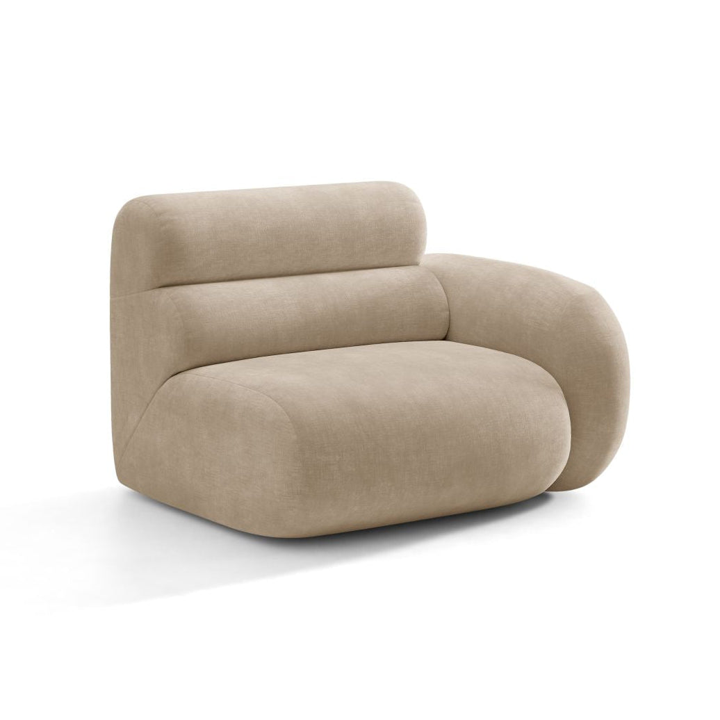 Modulaire bank NEO - rechts module in beige chenille