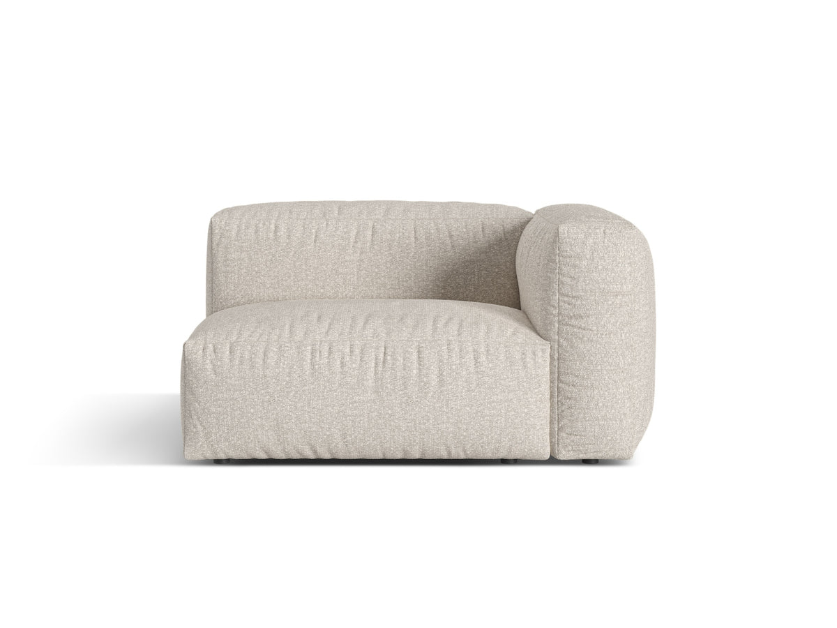 Moduł z prawym podłokietnikiem MARTINA beżowy boucle – Micadoni