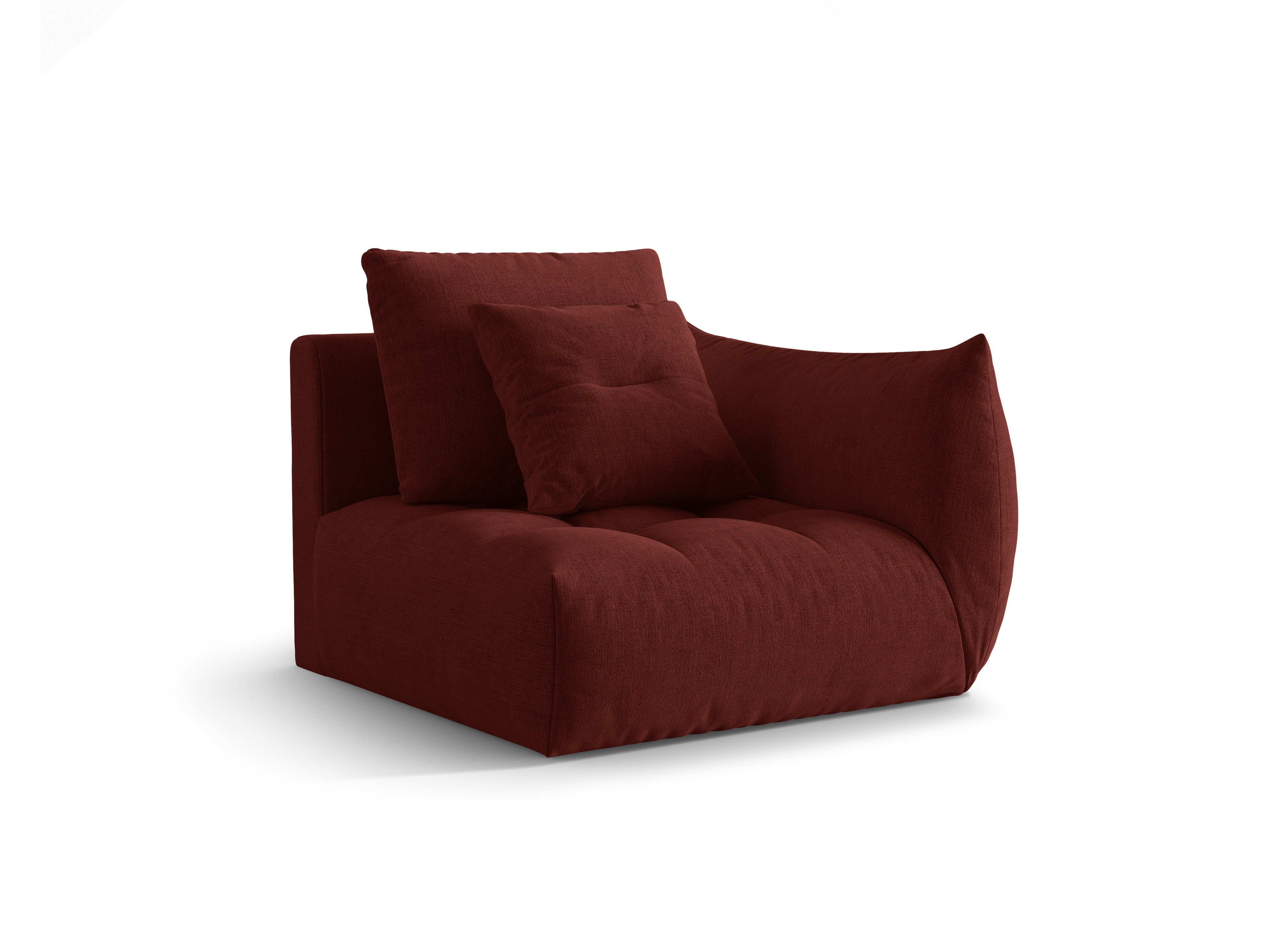 Modulaire bank BLOOM - rechterelement rode chenille
