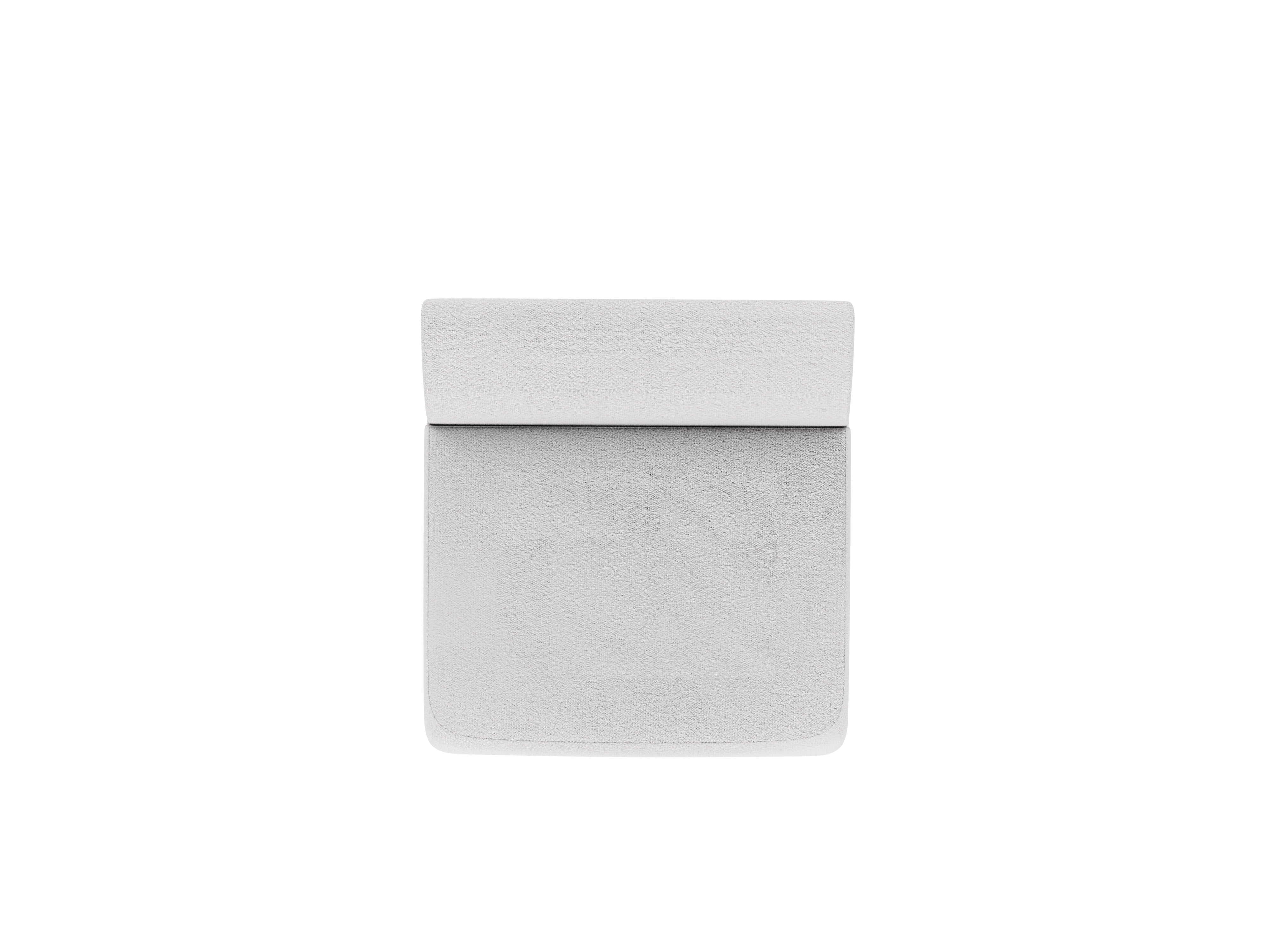 Armchair / module MILEY light gray boucle