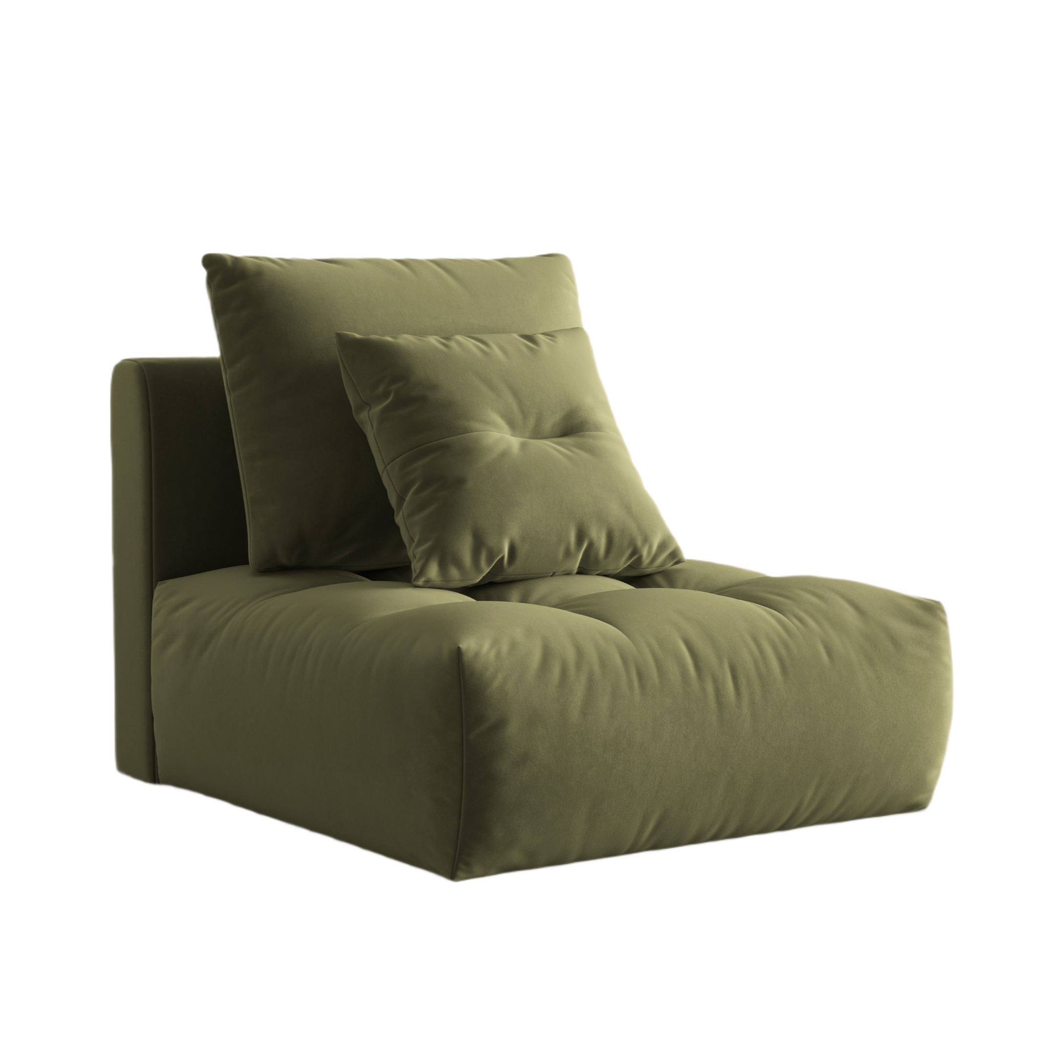 Velvet Armchair / BLOOM Module Green