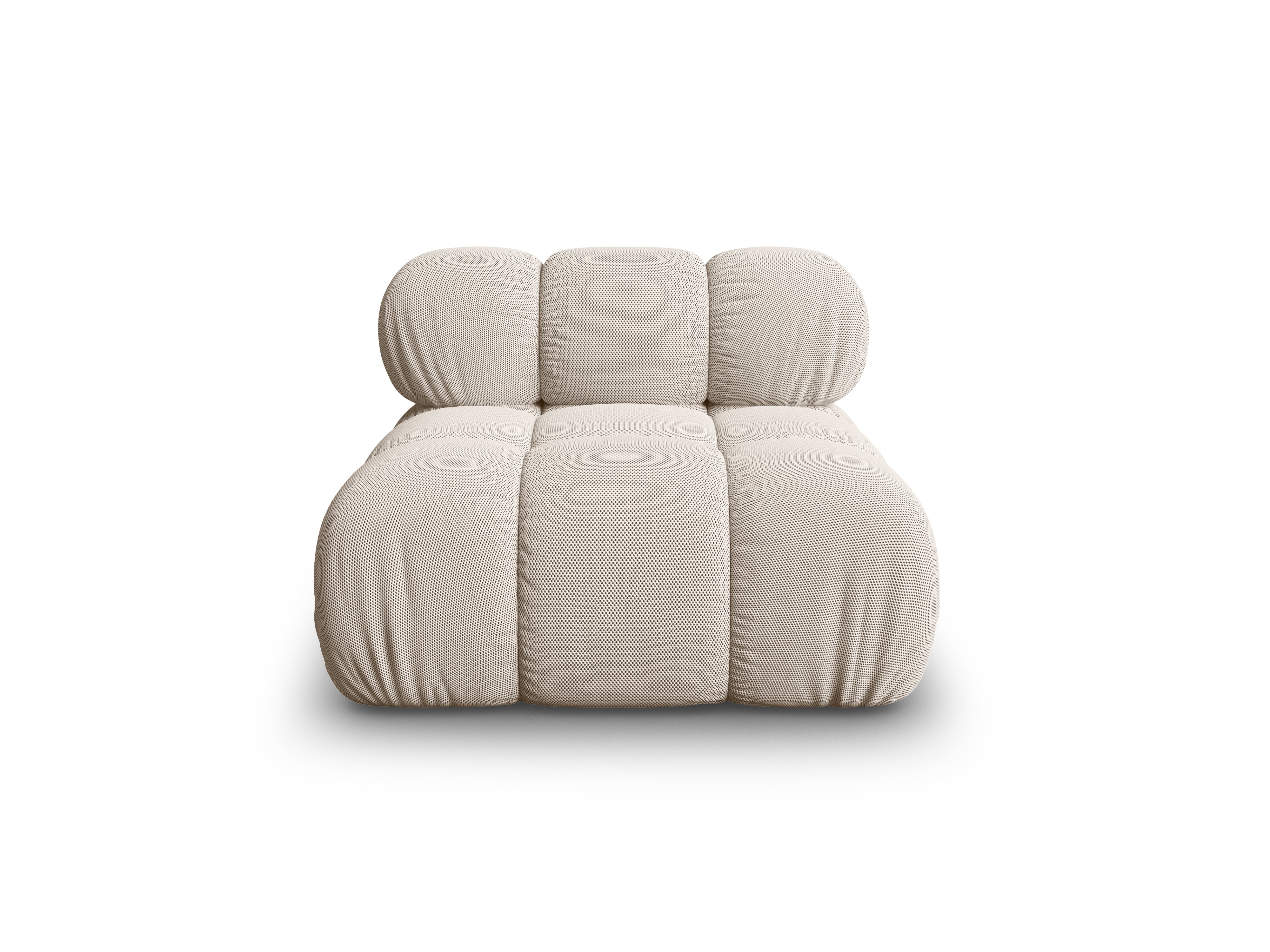 Fauteuil / module BELLIS beige 3D stof