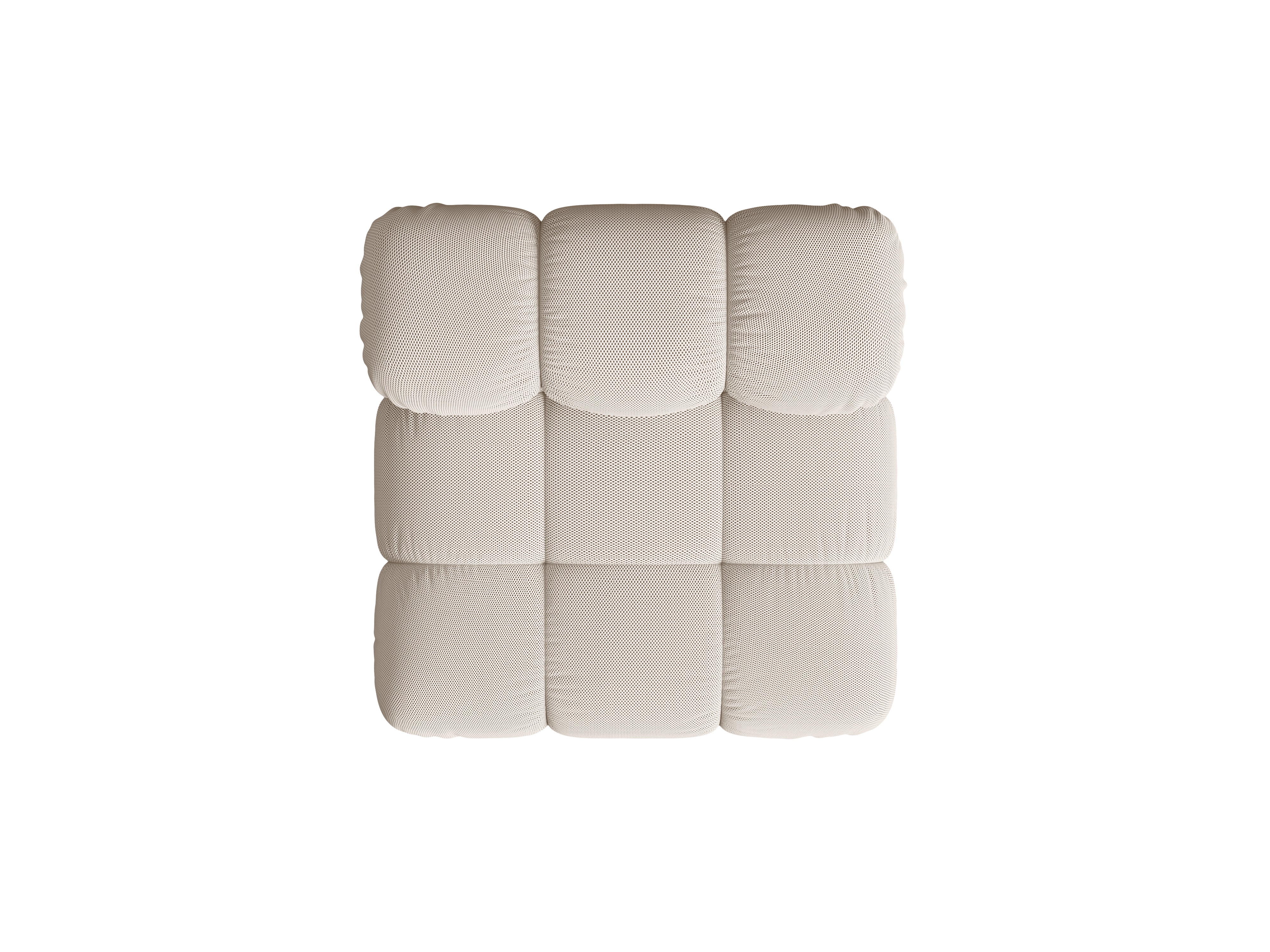 Fauteuil / module BELLIS beige 3D stof