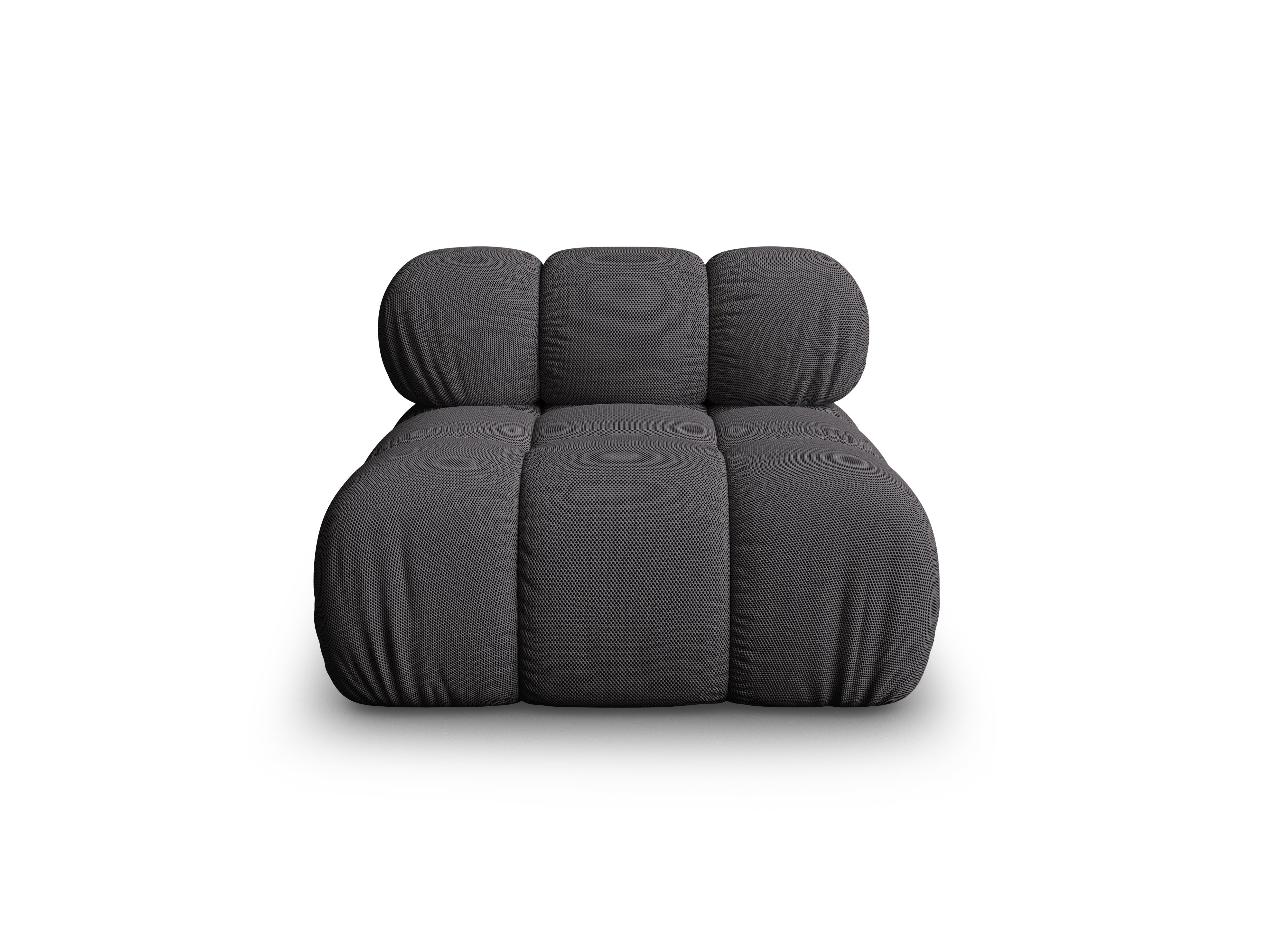 Fauteuil / module BELLIS donkergrijze 3D-stof