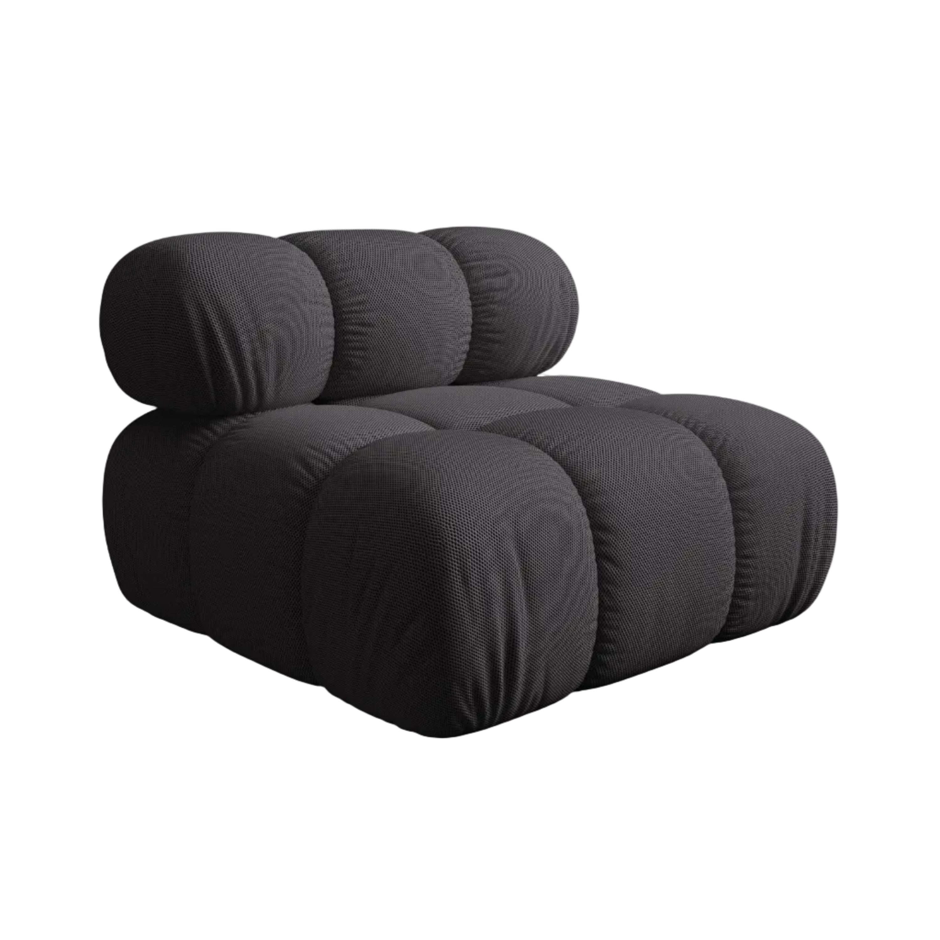Fauteuil / module BELLIS donkergrijze 3D-stof