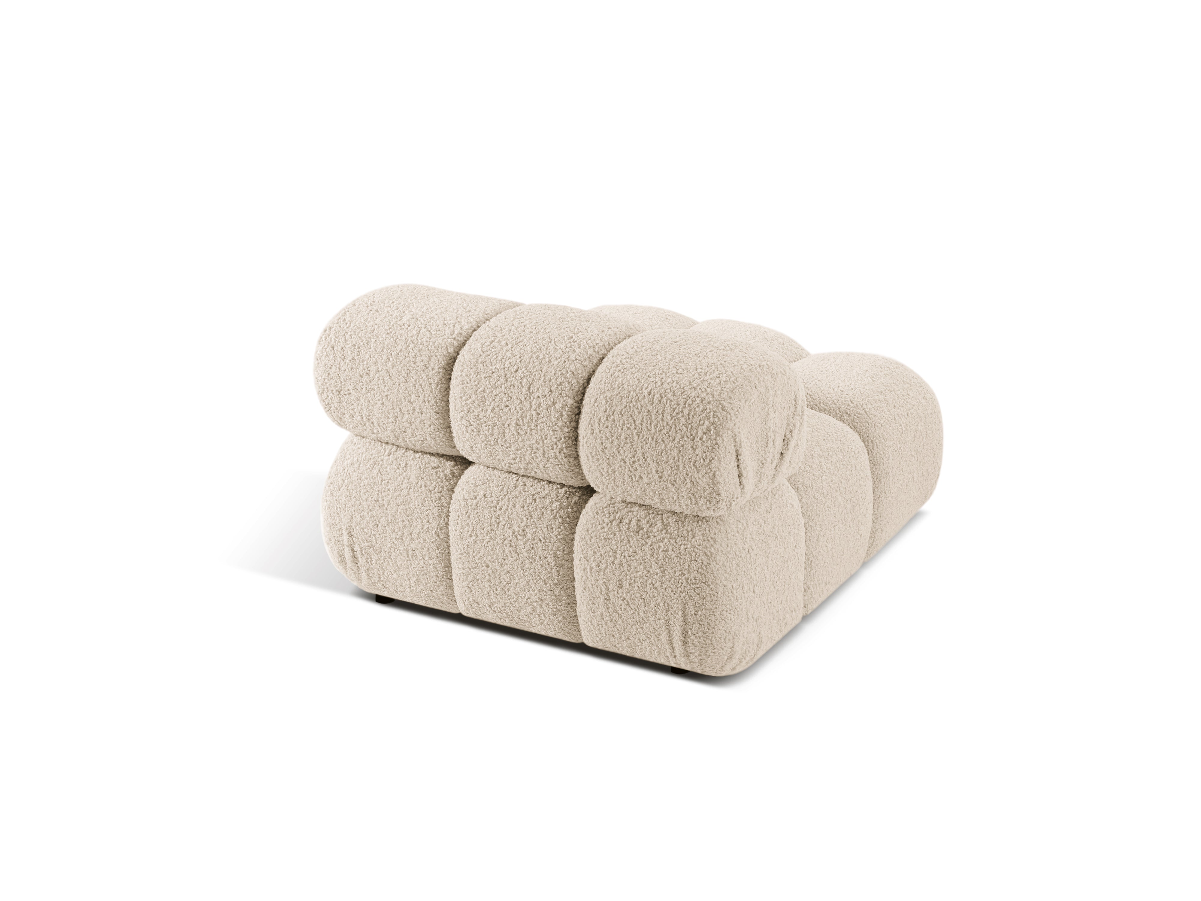 Fauteuil / module BELLIS beige bouclé