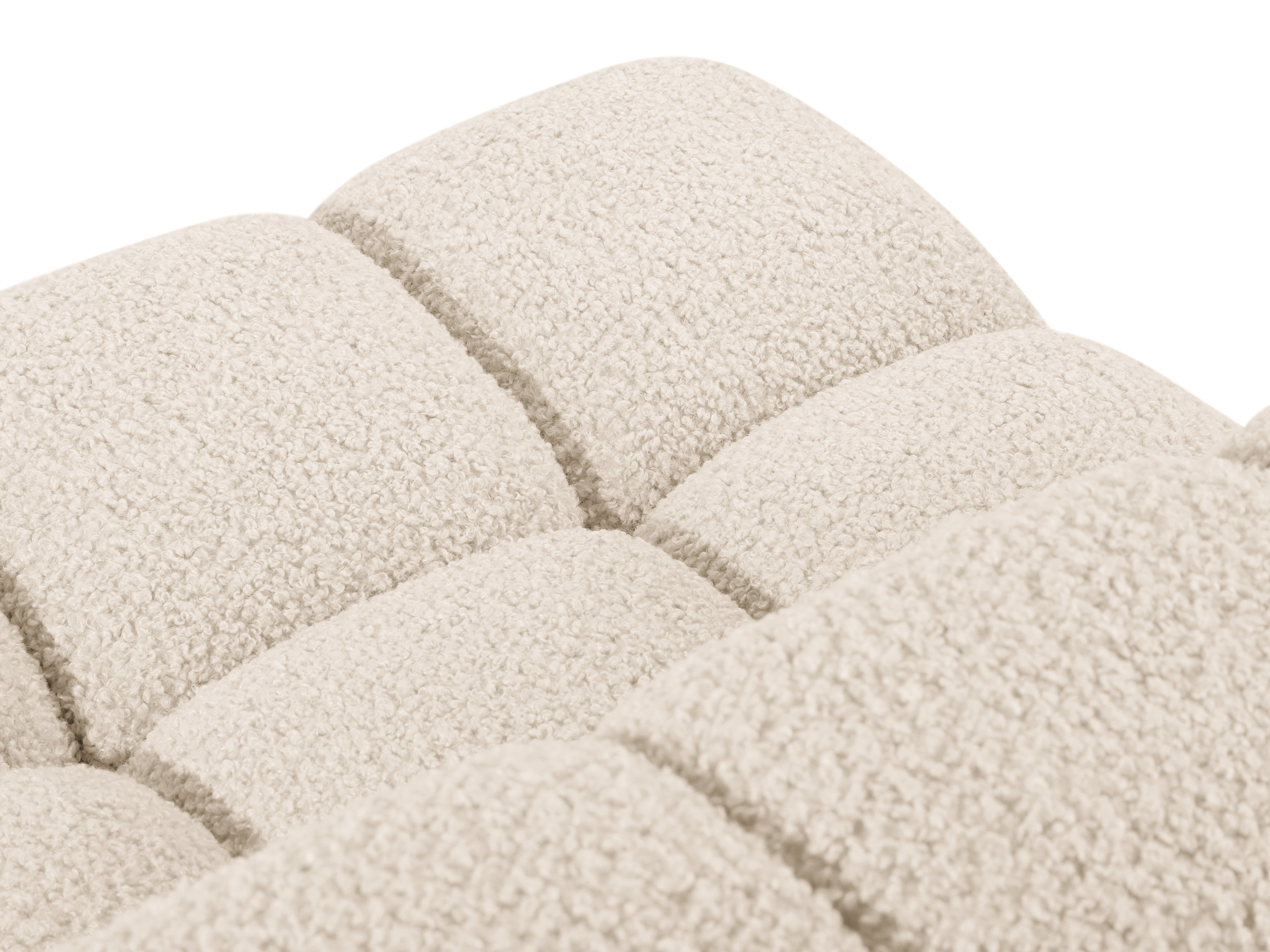 Fauteuil / module BELLIS beige bouclé