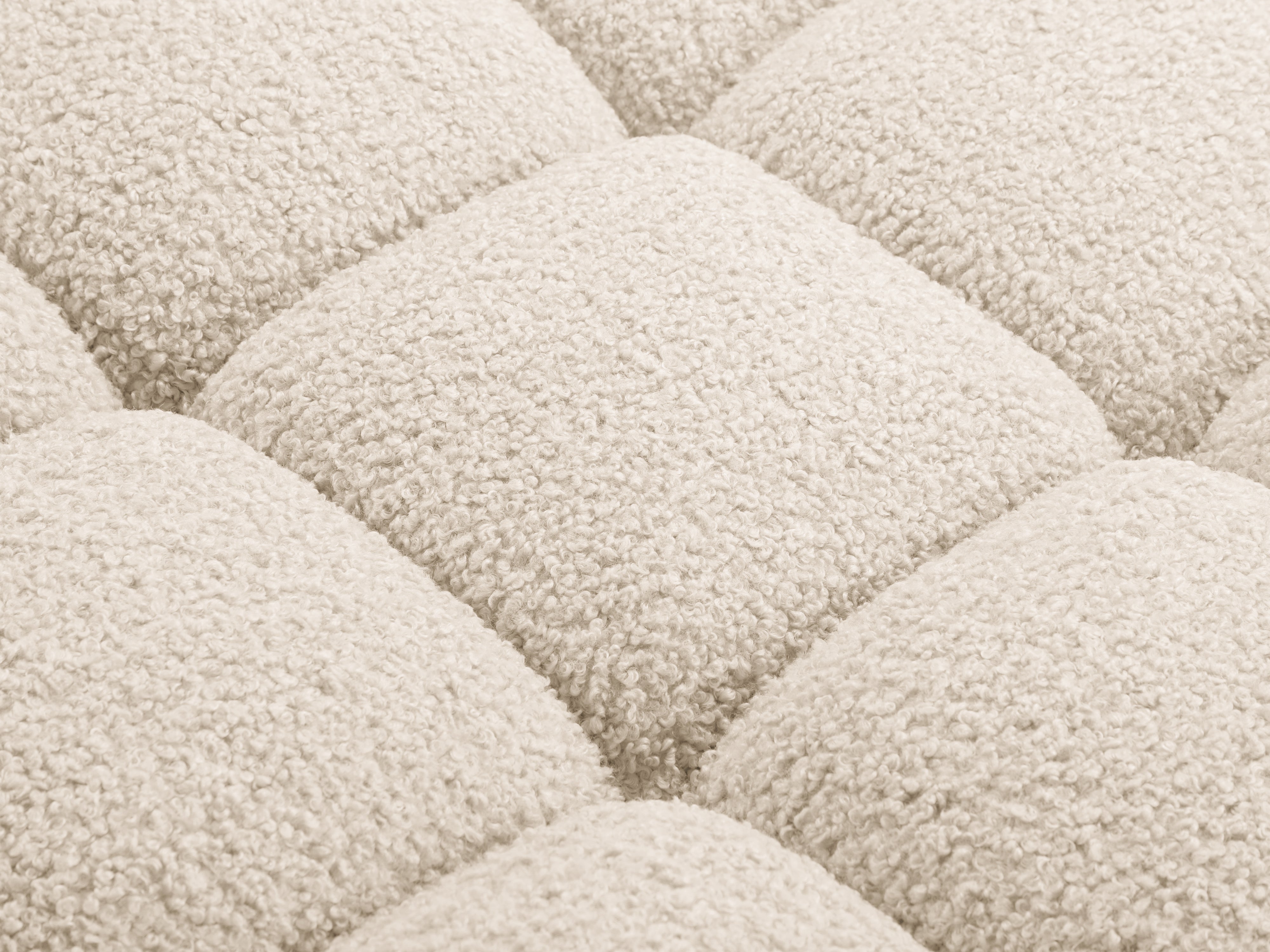 Fauteuil / module BELLIS beige bouclé