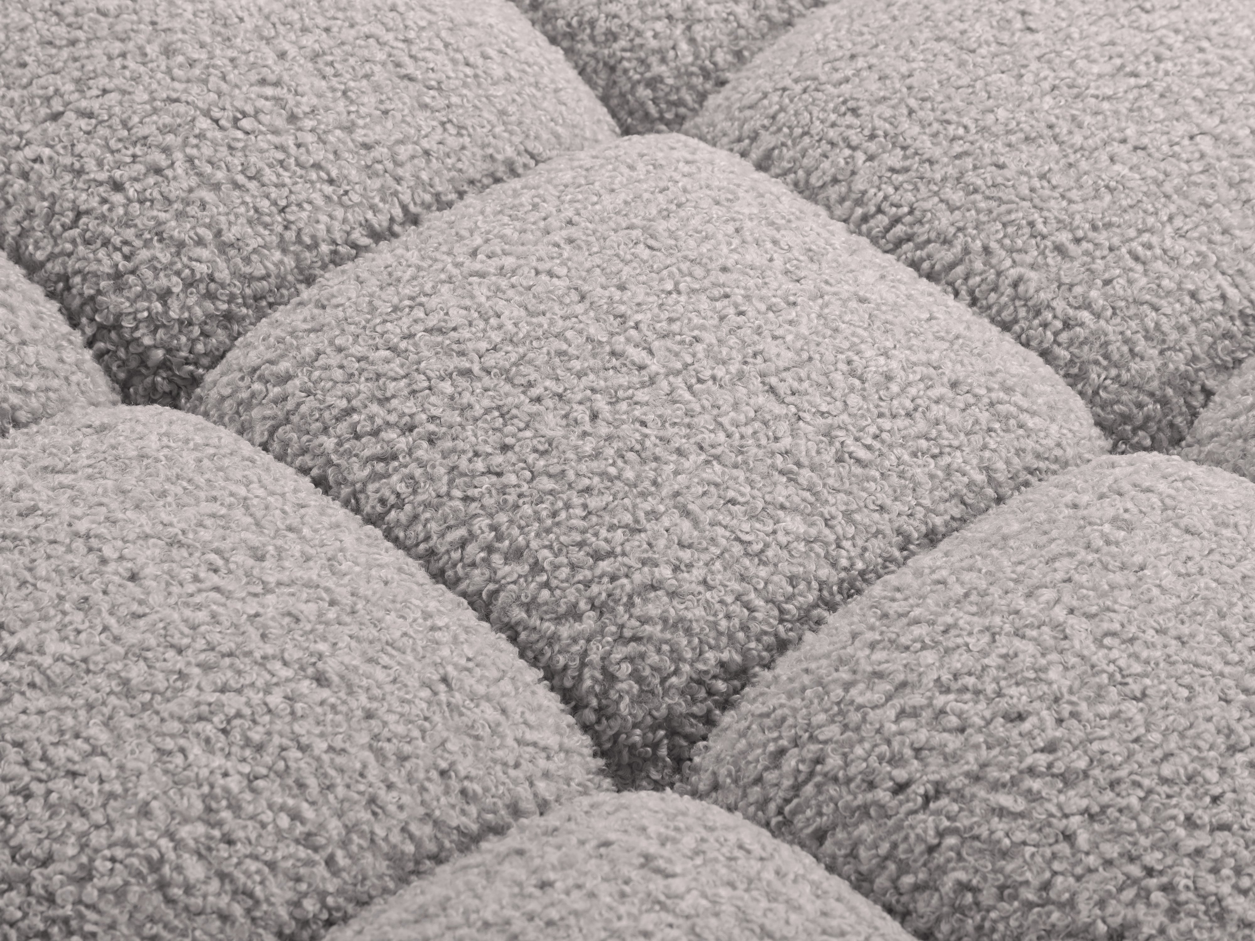 BELLIS fauteuil / module grijs boucle