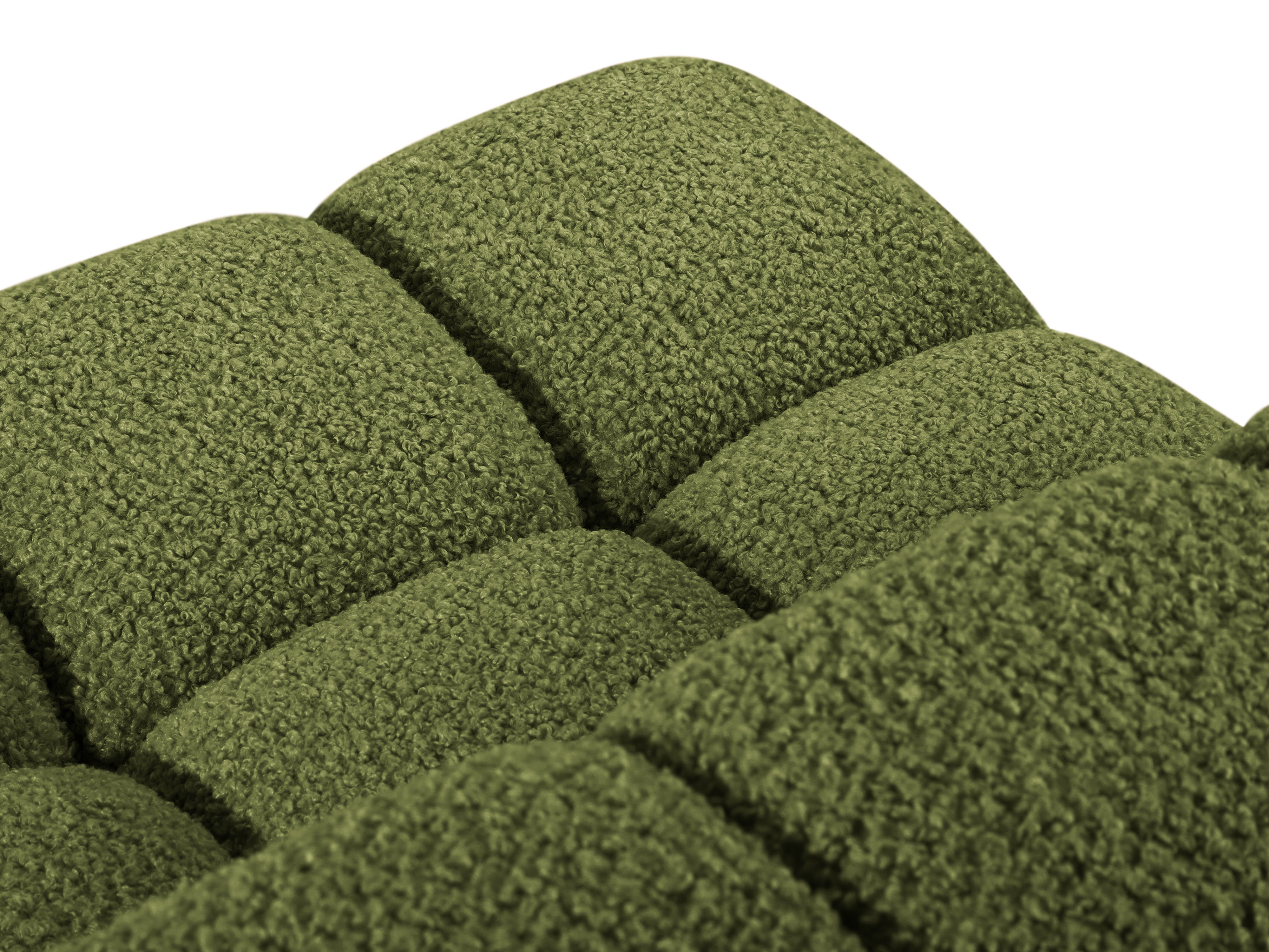 Fauteuil / module BELLIS groene bouclé