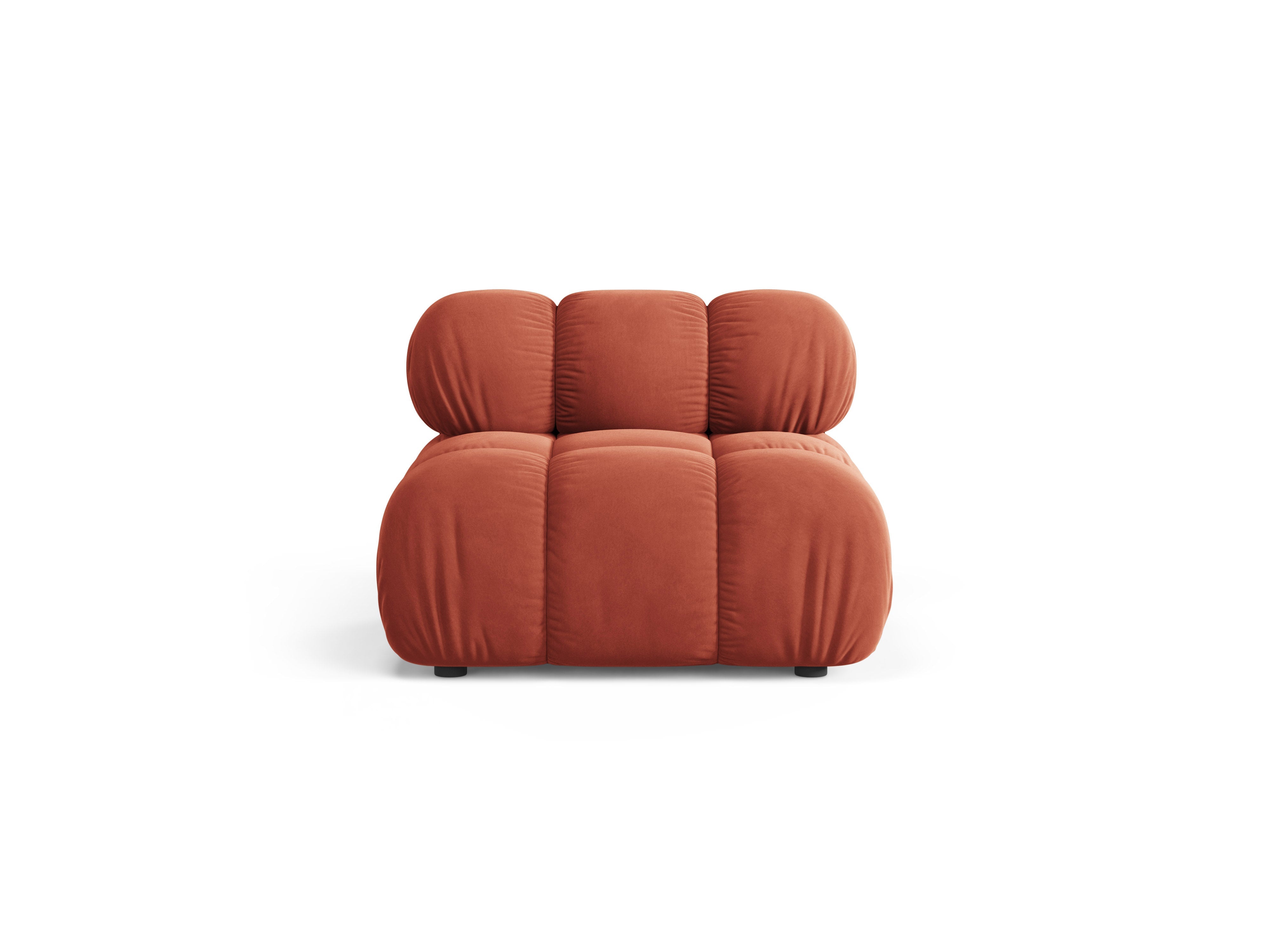 BELLIS fauteuil / module in koraalvelours